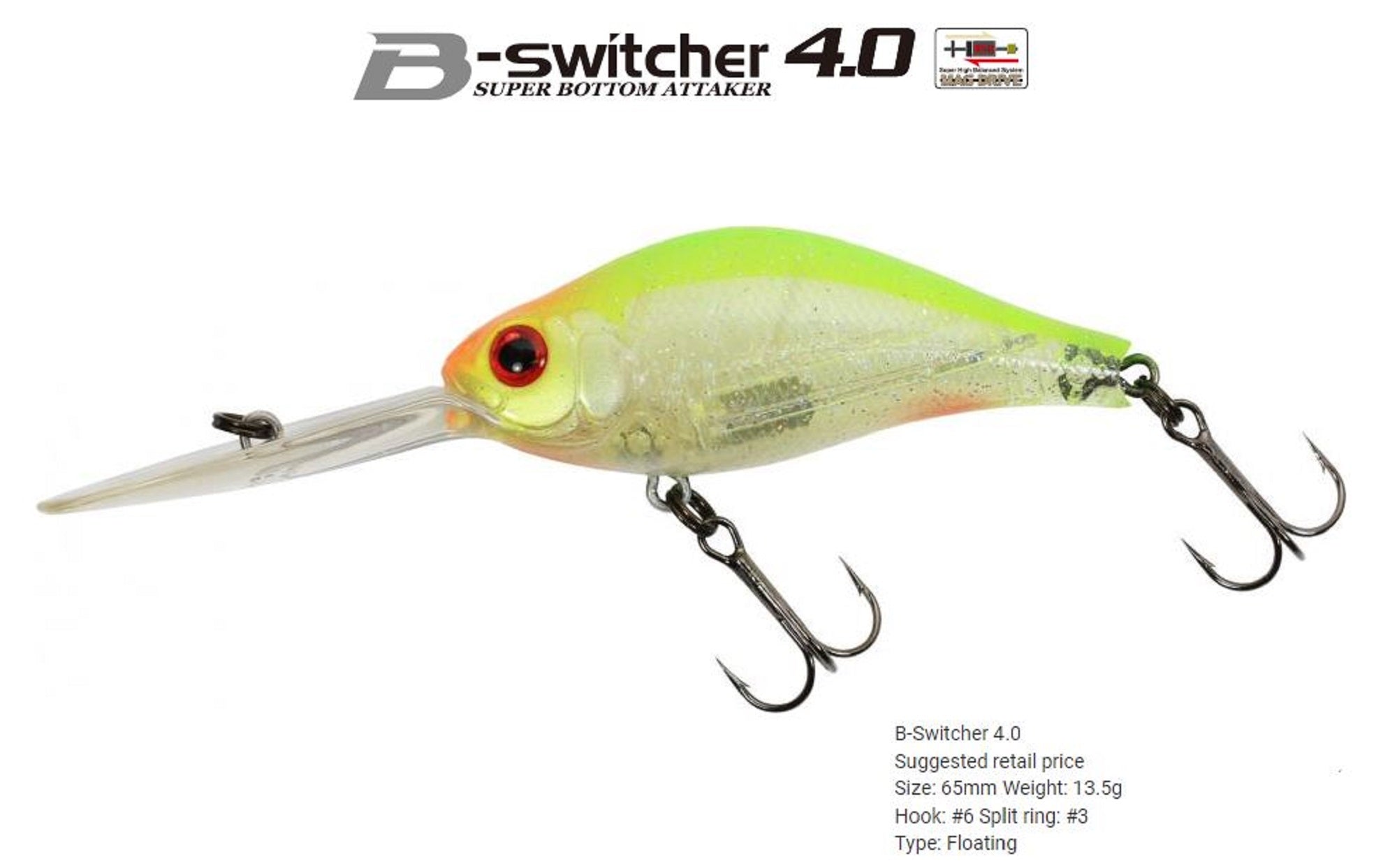 Zipbaits B Switcher 4.0 Rattler 65mm Floating Lure 019 (1330)