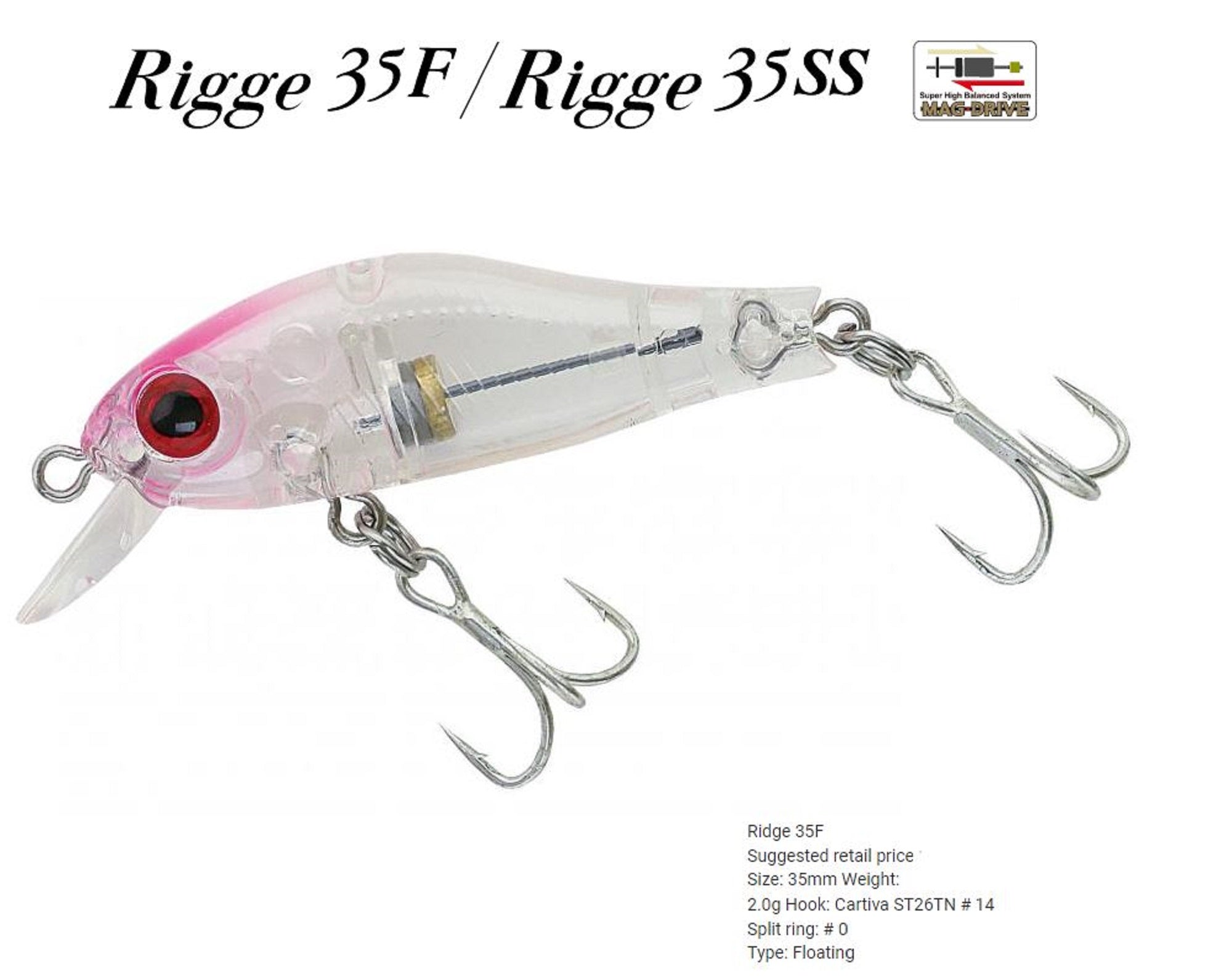 Zipbaits Rigge 35F Floating Lure 852 (1215)