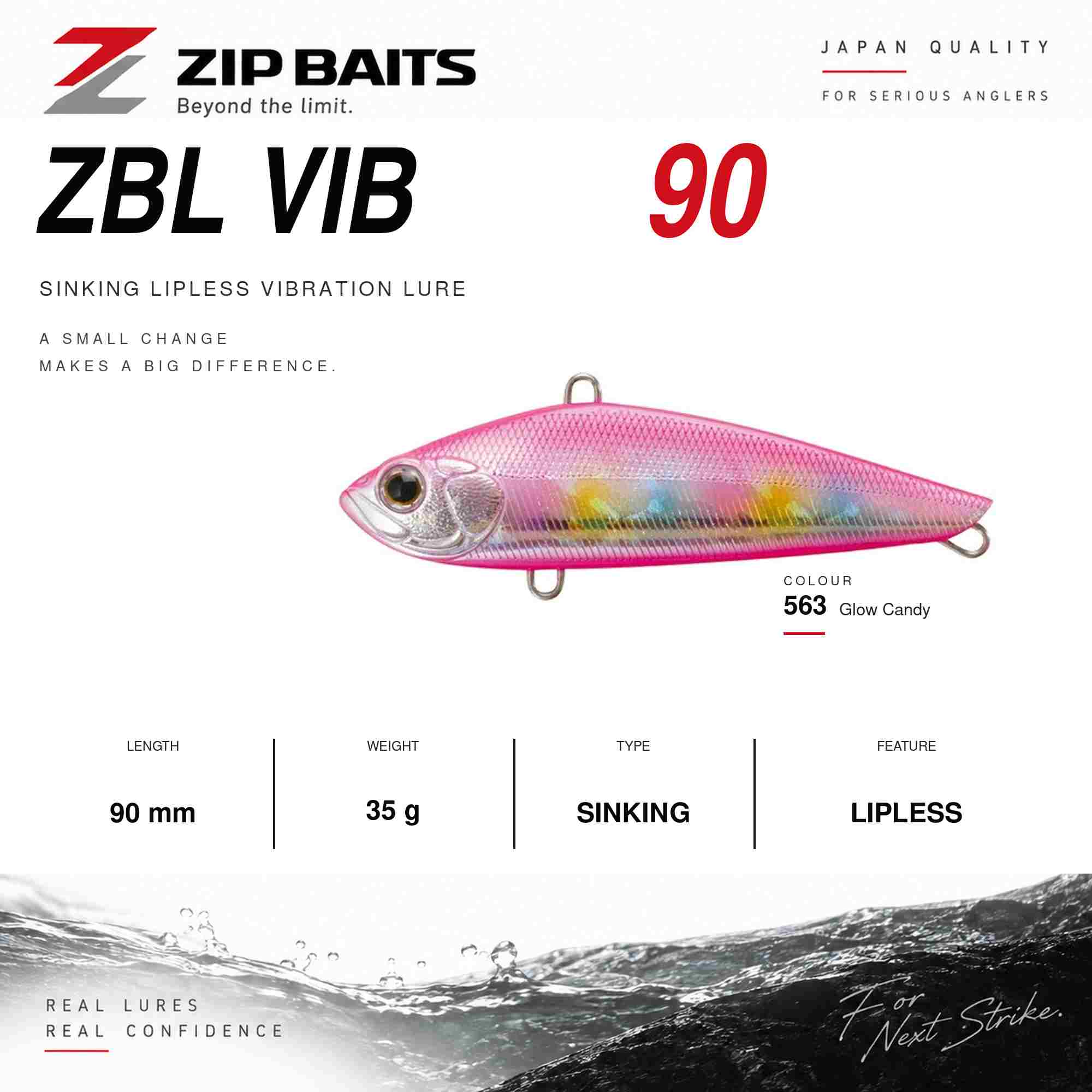 Zipbaits ZBL Vib 90 35 grams Sinking Vibration Lure 563 (4268)