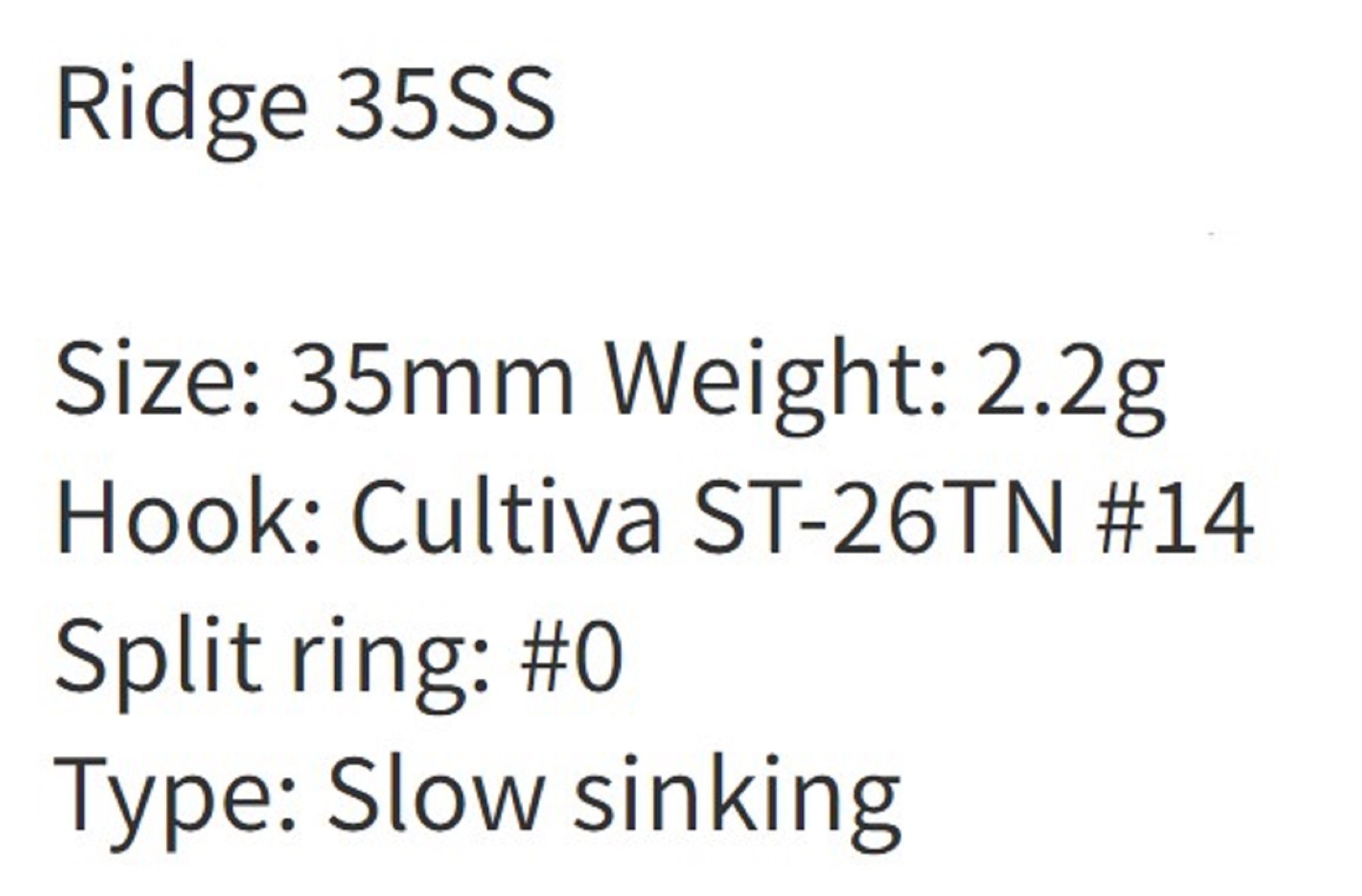 Zipbaits Rigge 35SS Slow Sinking Lure 509 (8456)