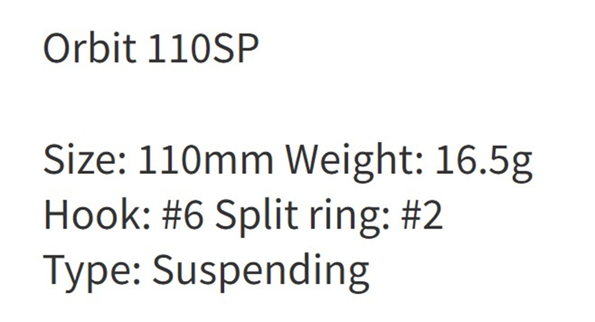 Zipbaits Orbit 110 SP Suspend Lure 027 (2558)