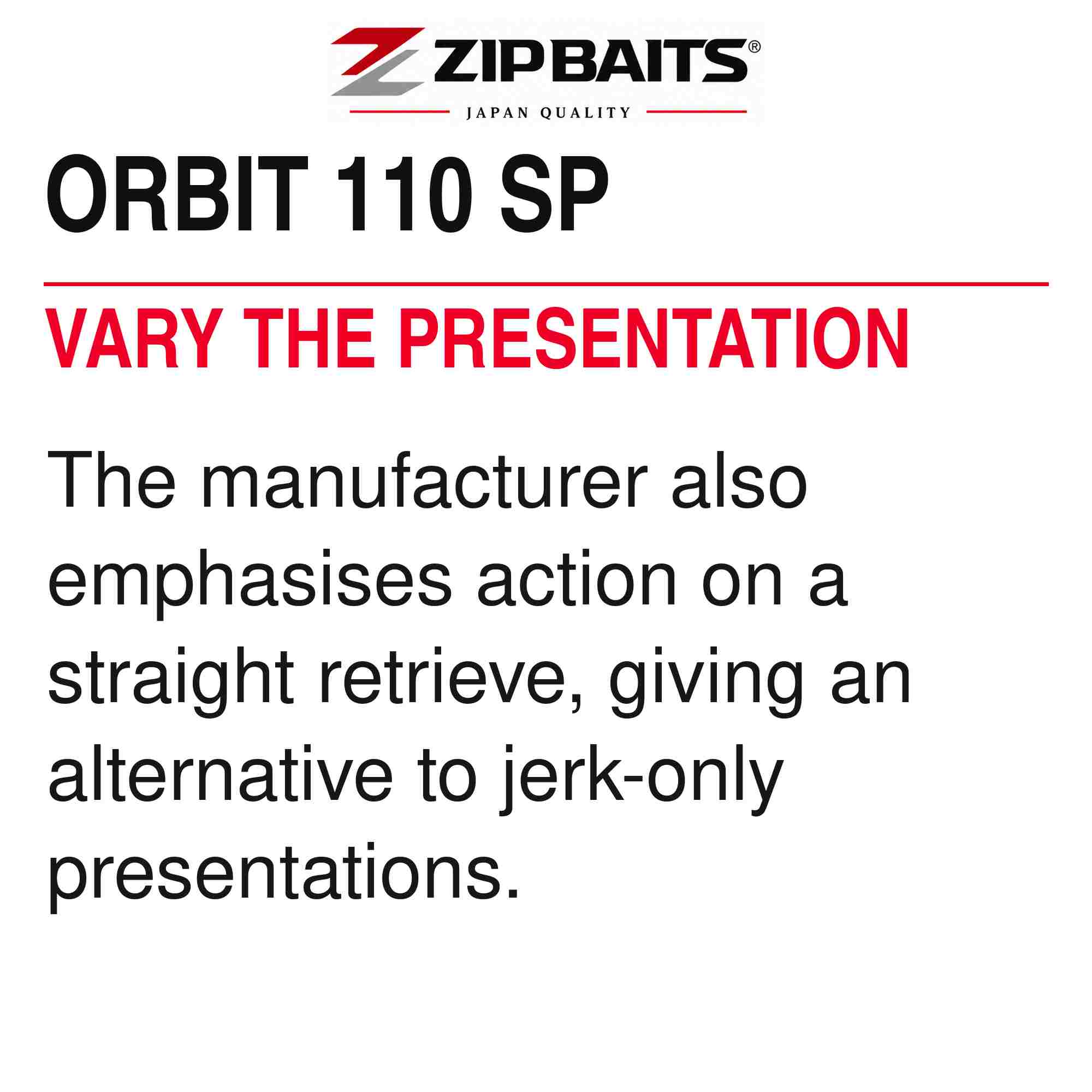 Zipbaits Orbit 110 SP Suspend Lure 842 (2947)