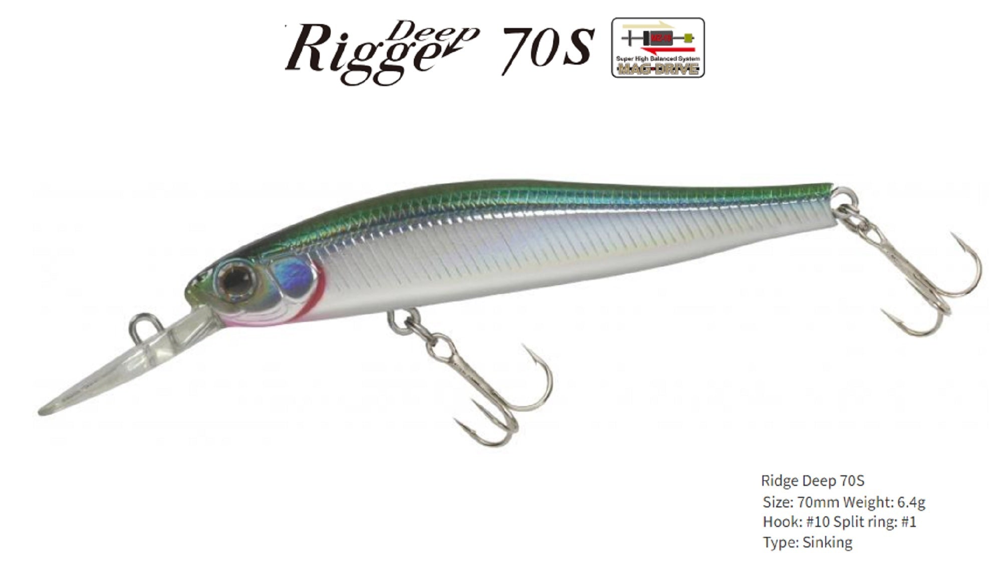 Zipbaits Rigge Deep 70S Sinking Lure 487 (8358)