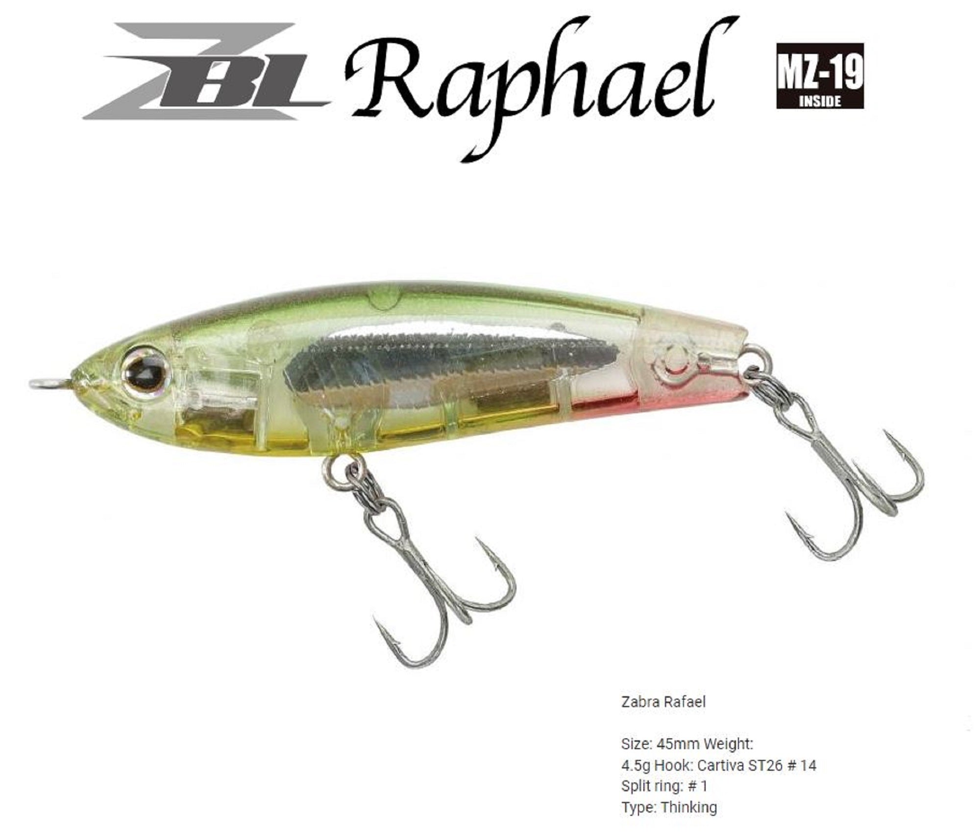 Zipbaits ZBL Raphael 45 mm 4.5 grams Sinking Lure 269 (4401)