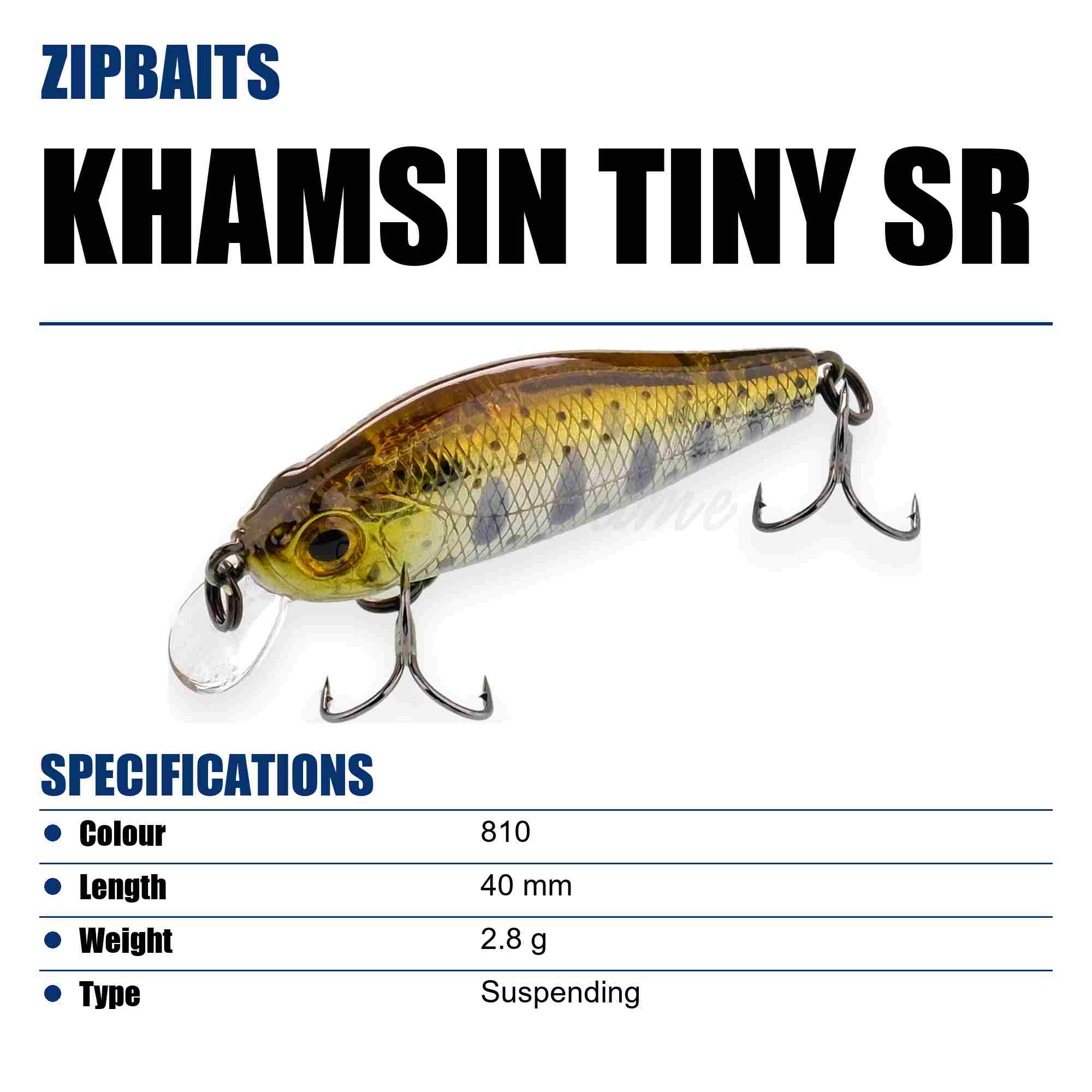 Zipbaits Khamsin Tiny SR 40mm Suspend Lure 810 (7173)
