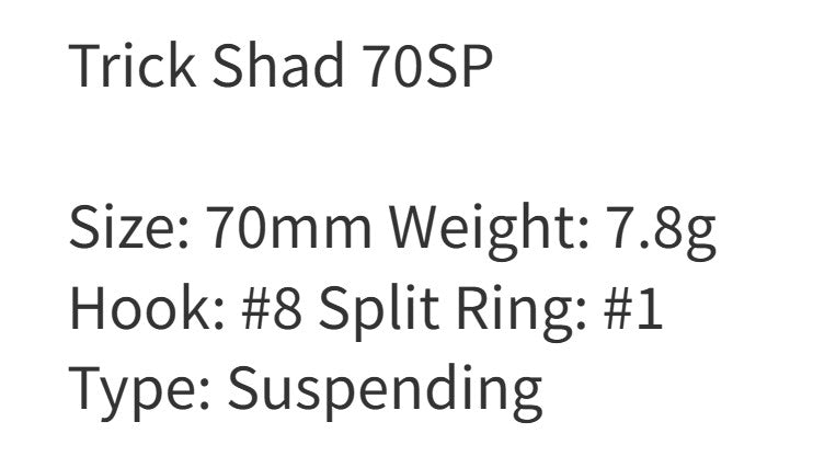 Zipbaits Trick Shad 70 SP Suspend Lure 354 (0522)