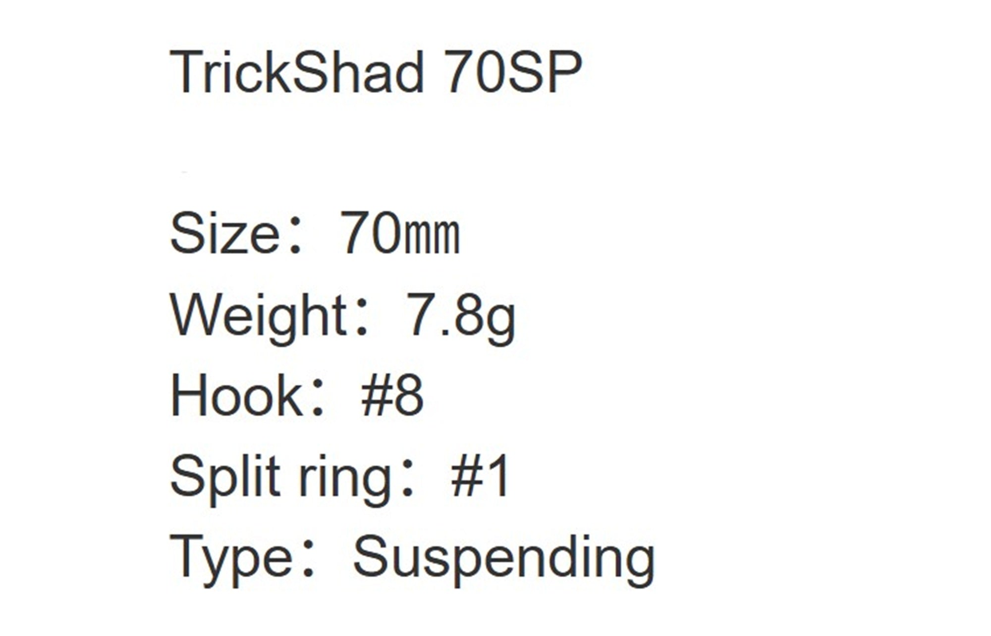Zipbaits Trick Shad 70 SP Suspend Lure 355 (0539)