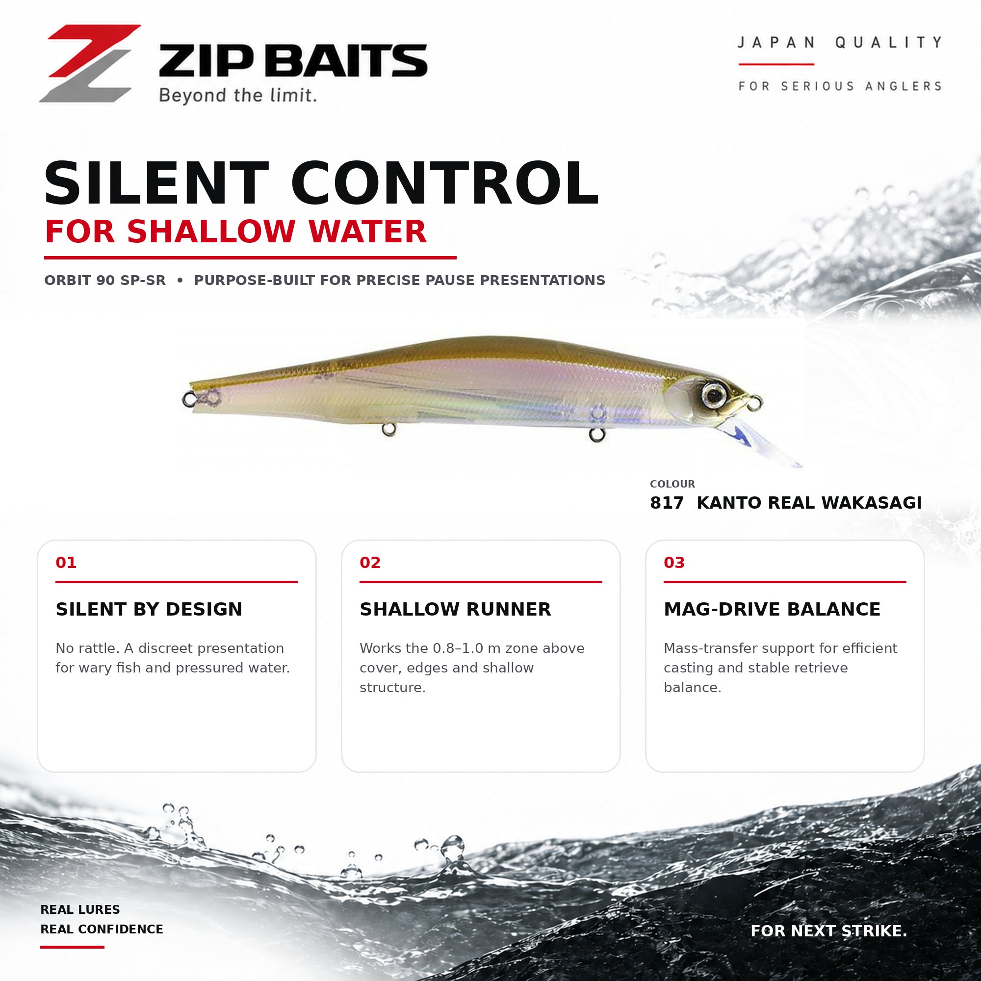 Zipbaits Orbit 90 SP SR Suspend Lure 817 (3096)