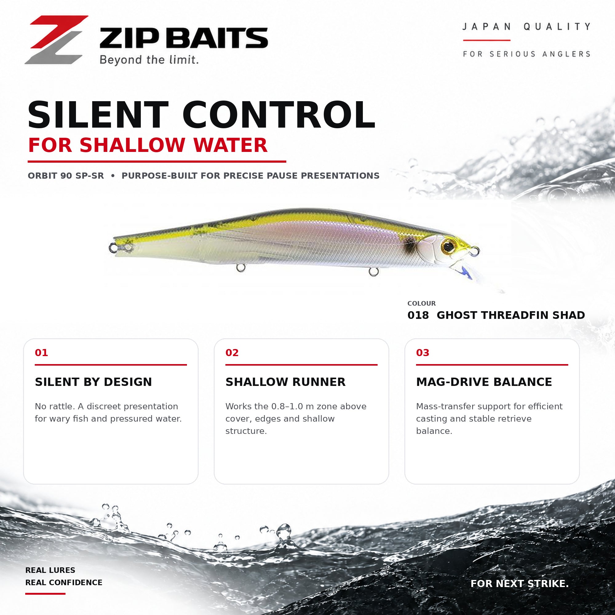 Zipbaits Orbit 90 SP SR Suspend Lure 018 (3225)