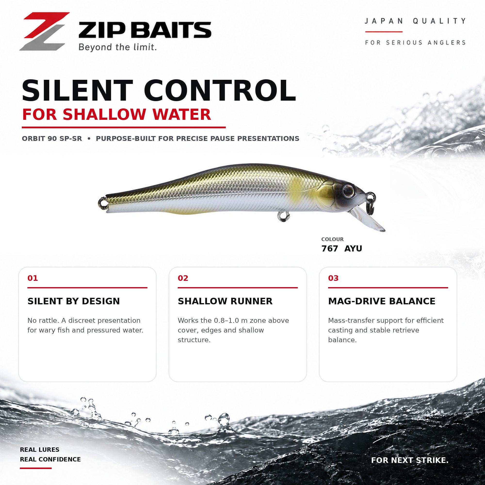Zipbaits Orbit 90 SP SR Suspend Lure 767 (3508)