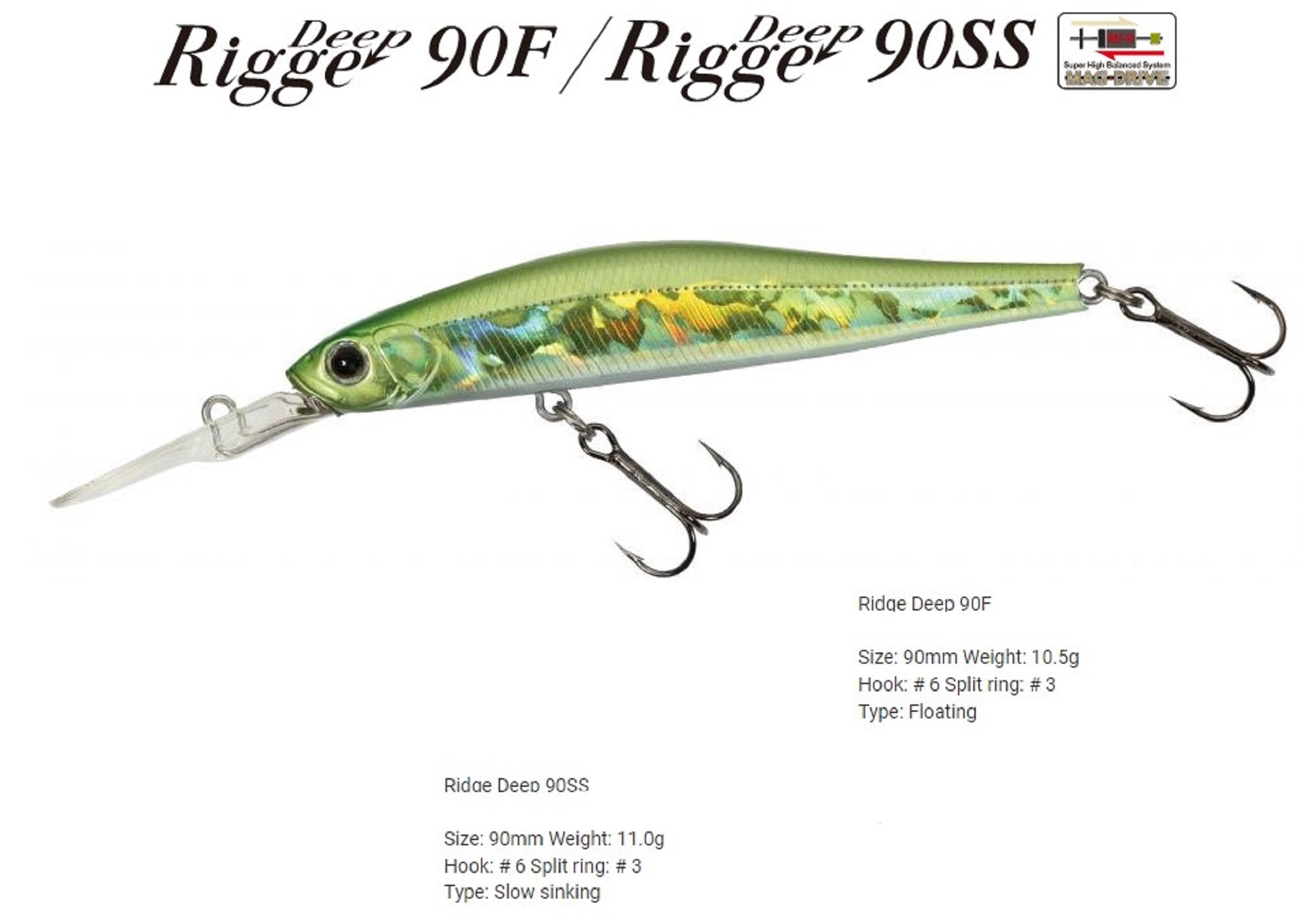 Zipbaits Rigge Deep 90SS Slow Sinking Lure 975 (9159)