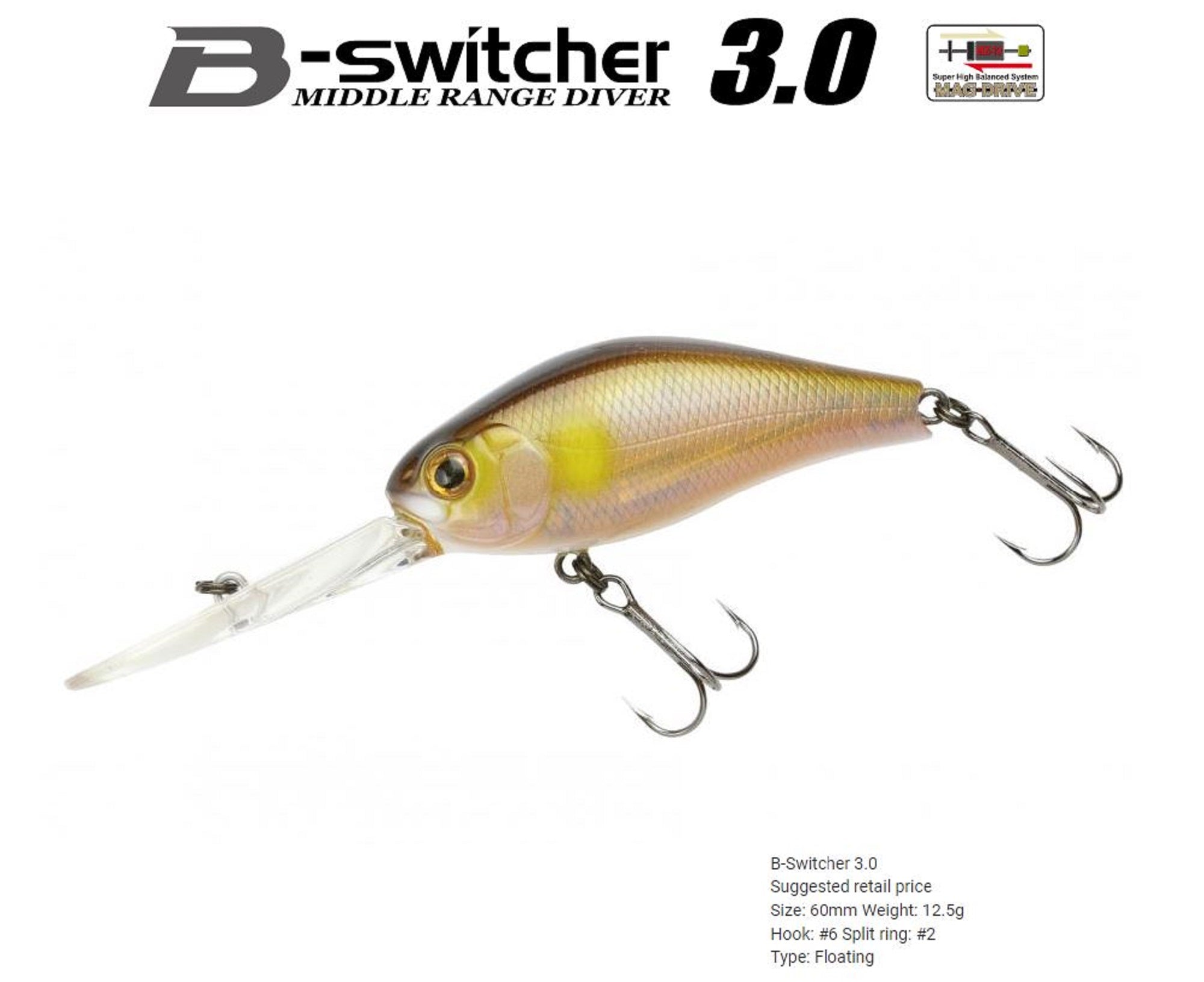 Zipbaits B Switcher 3.0 60mm Floating Lure 476 (7160)