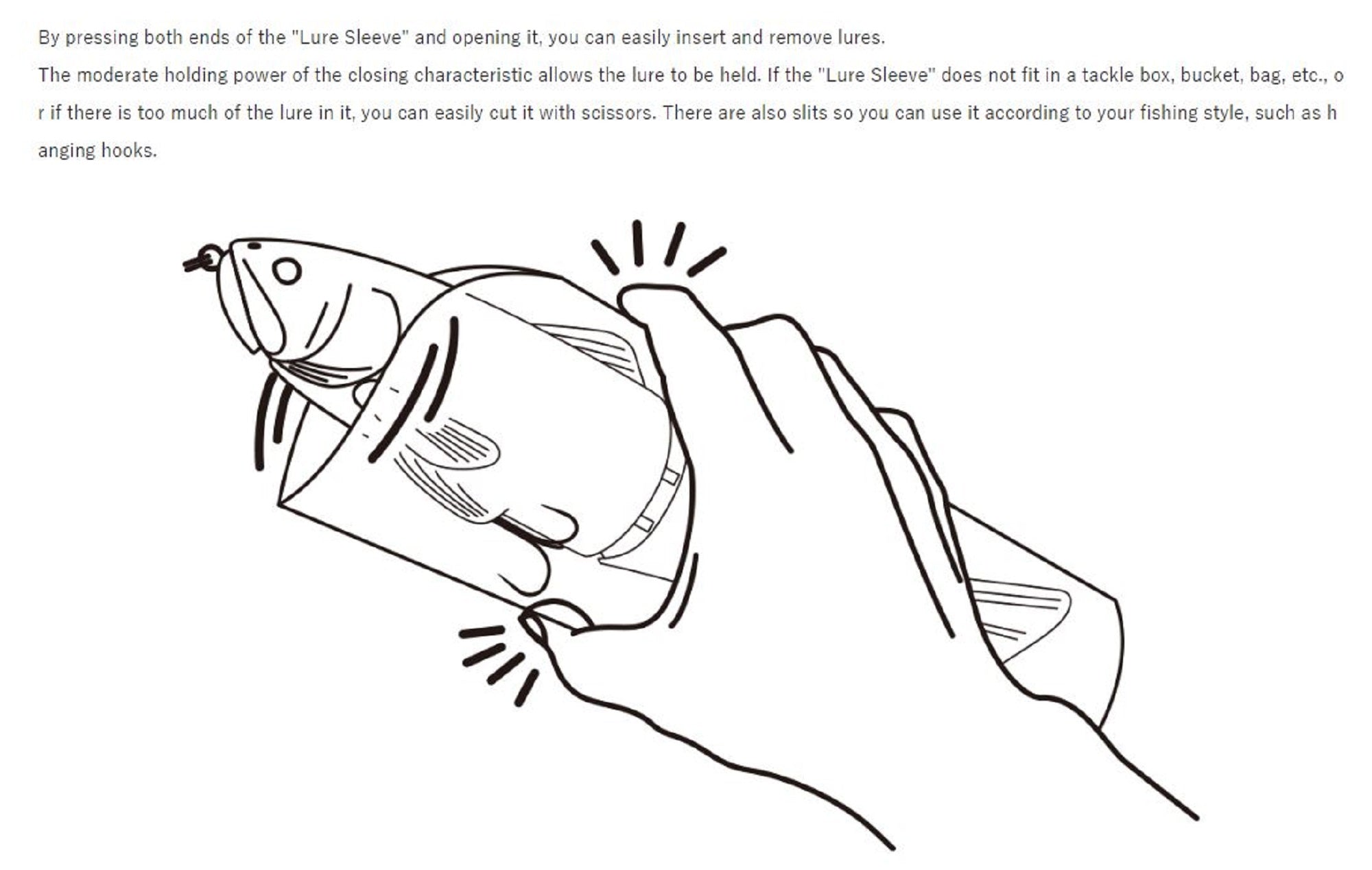 Deps Lure Sleeve Case Size XL 390 x 116mm 3 pieces (4821)