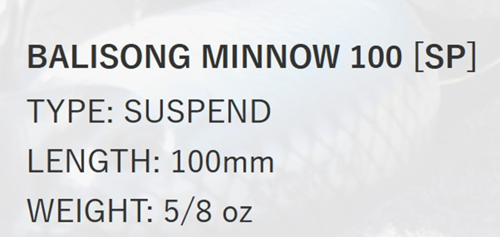 Deps Balisong Minnow 100SP SW Suspend Lure 93 (4934)