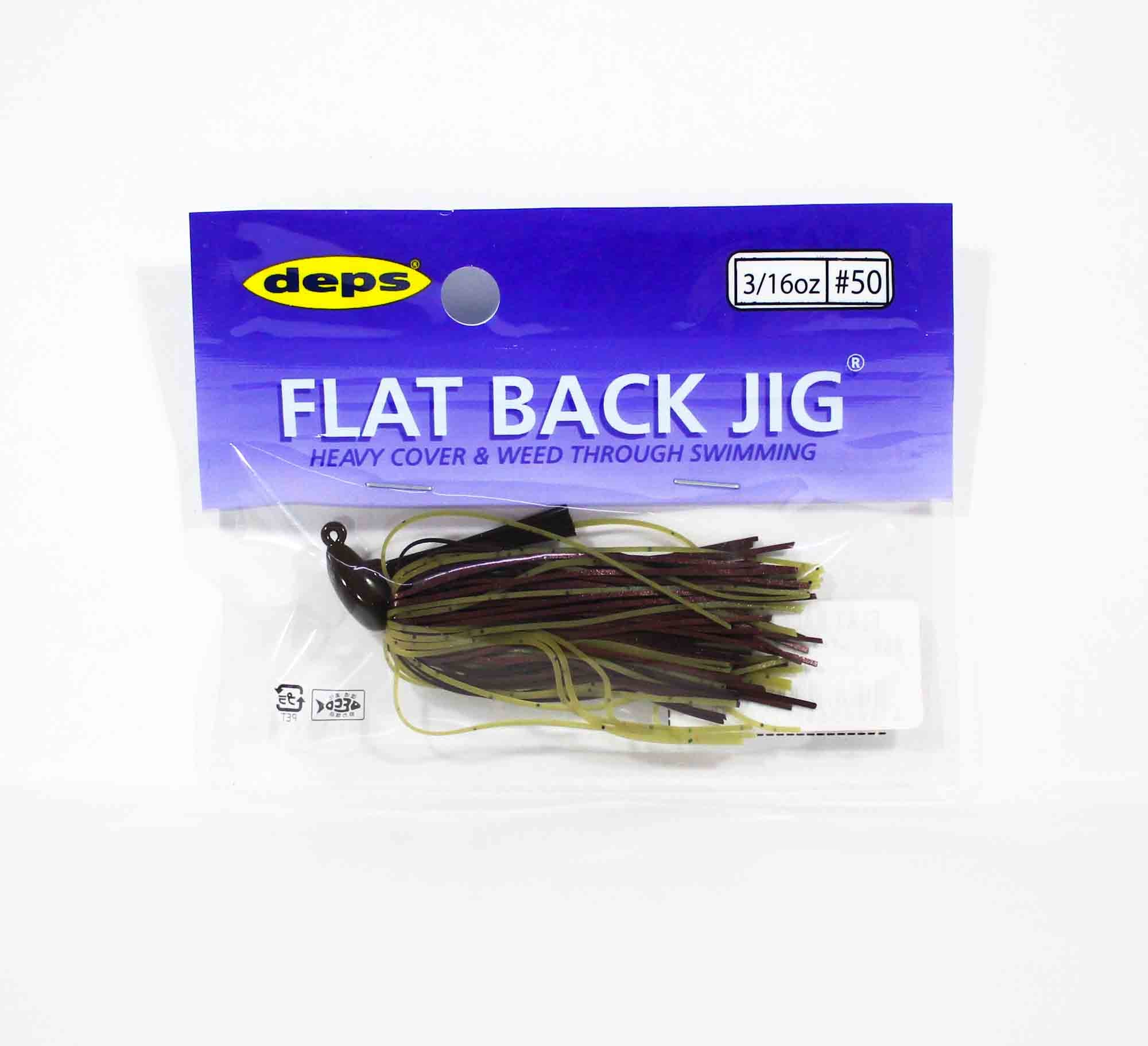 Jig Back Ropeway Deps Flat Back Jig Rubber 3/16 oz 50 (5503)