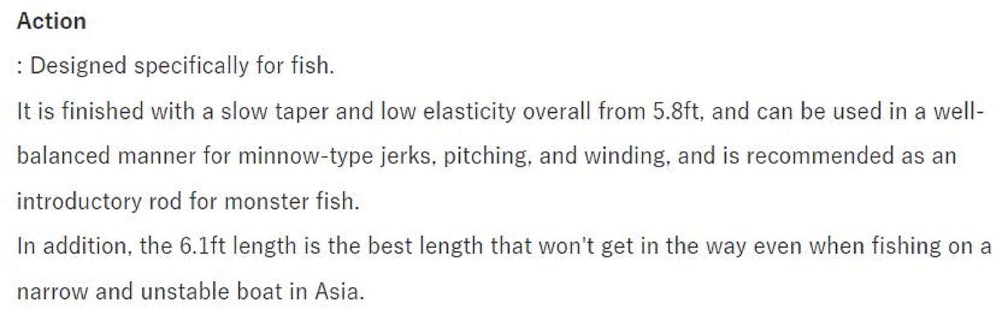 Deps Rod Baitcast Huge Custom Genoma HG1-61R 3 piece (2711)