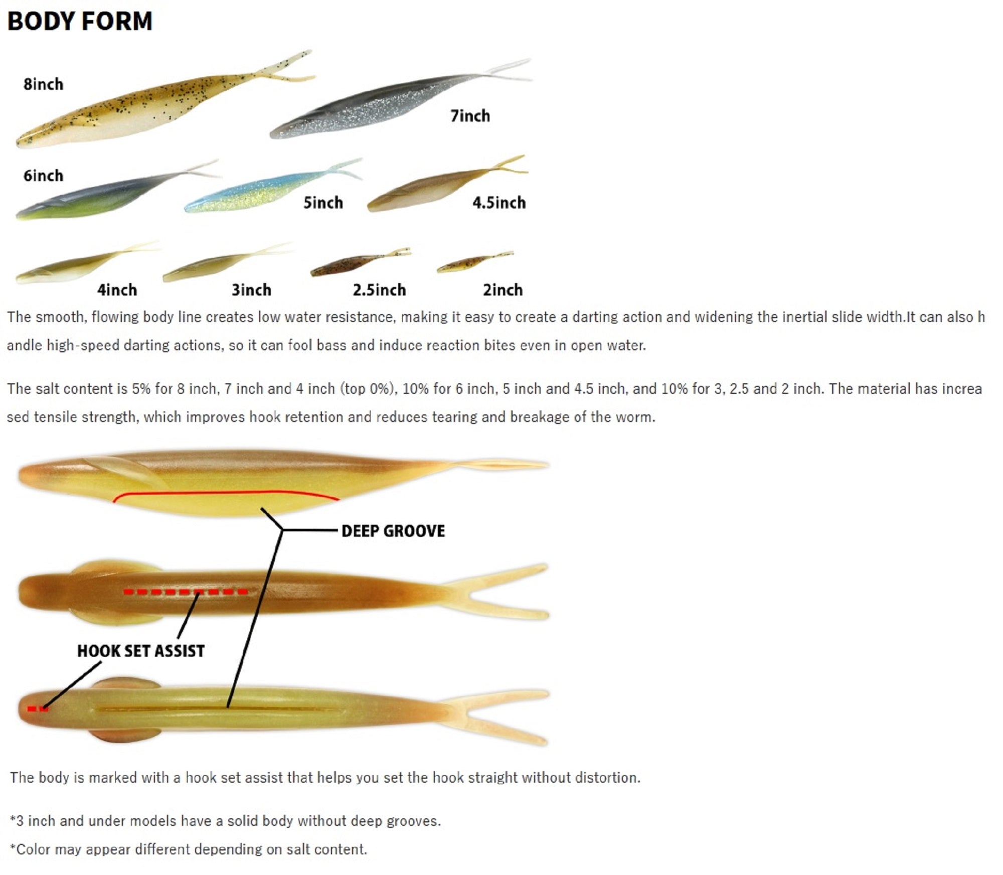 Deps Soft Lure Sakamata Shad 5 Inch 22 (7221)