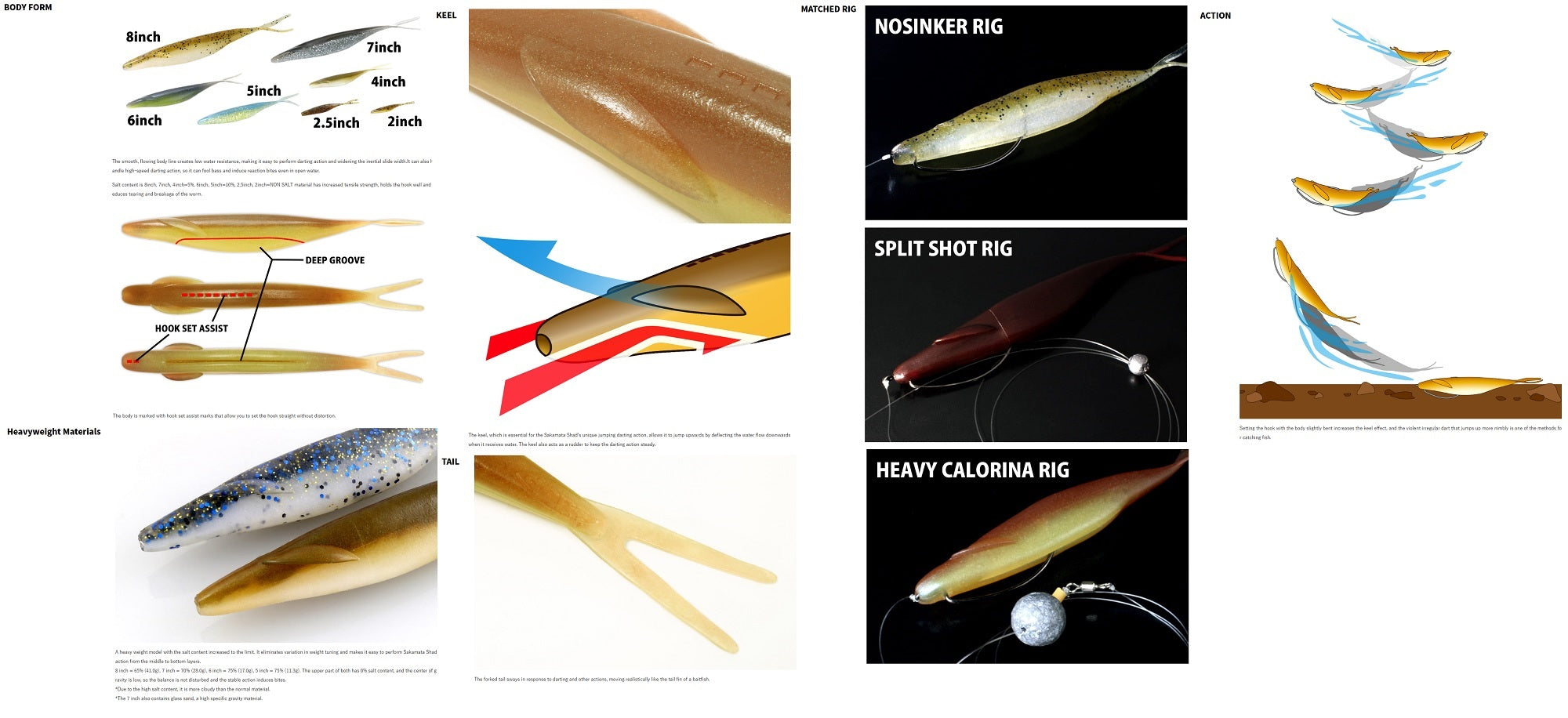 Deps Soft Lure Sakamata Shad 7 Inch 16 (7169)