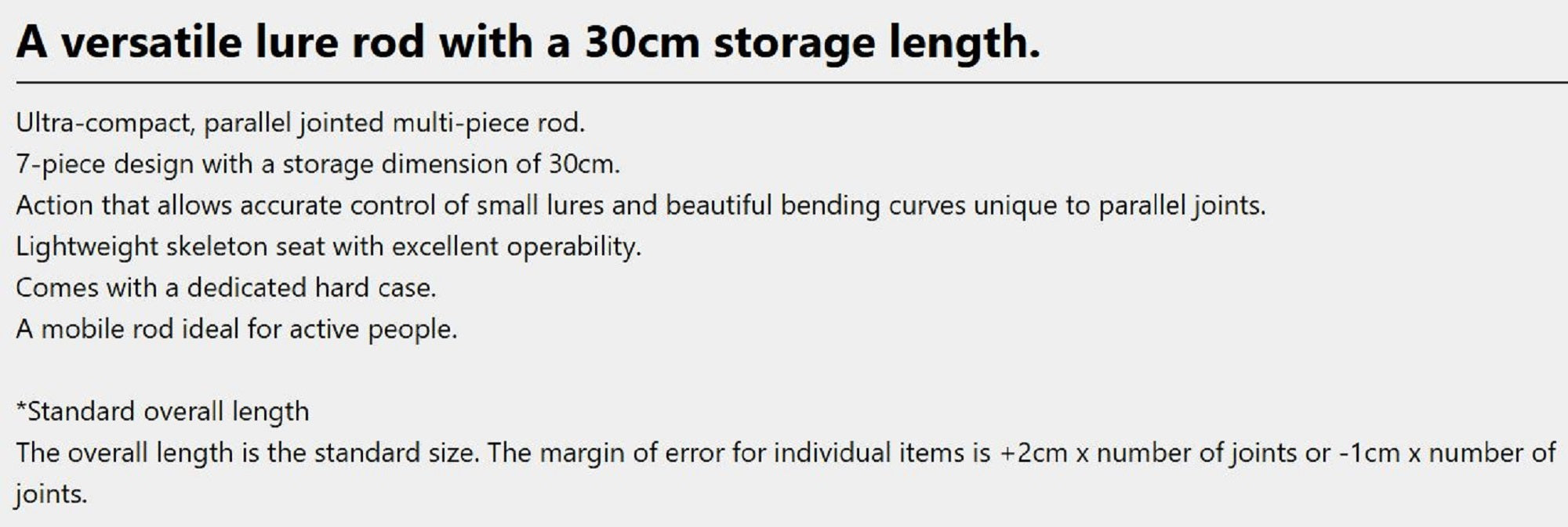 Prox Rod Spinning MM7S607MLS 1.82m Minimoba 7 Piece Rod (7196)