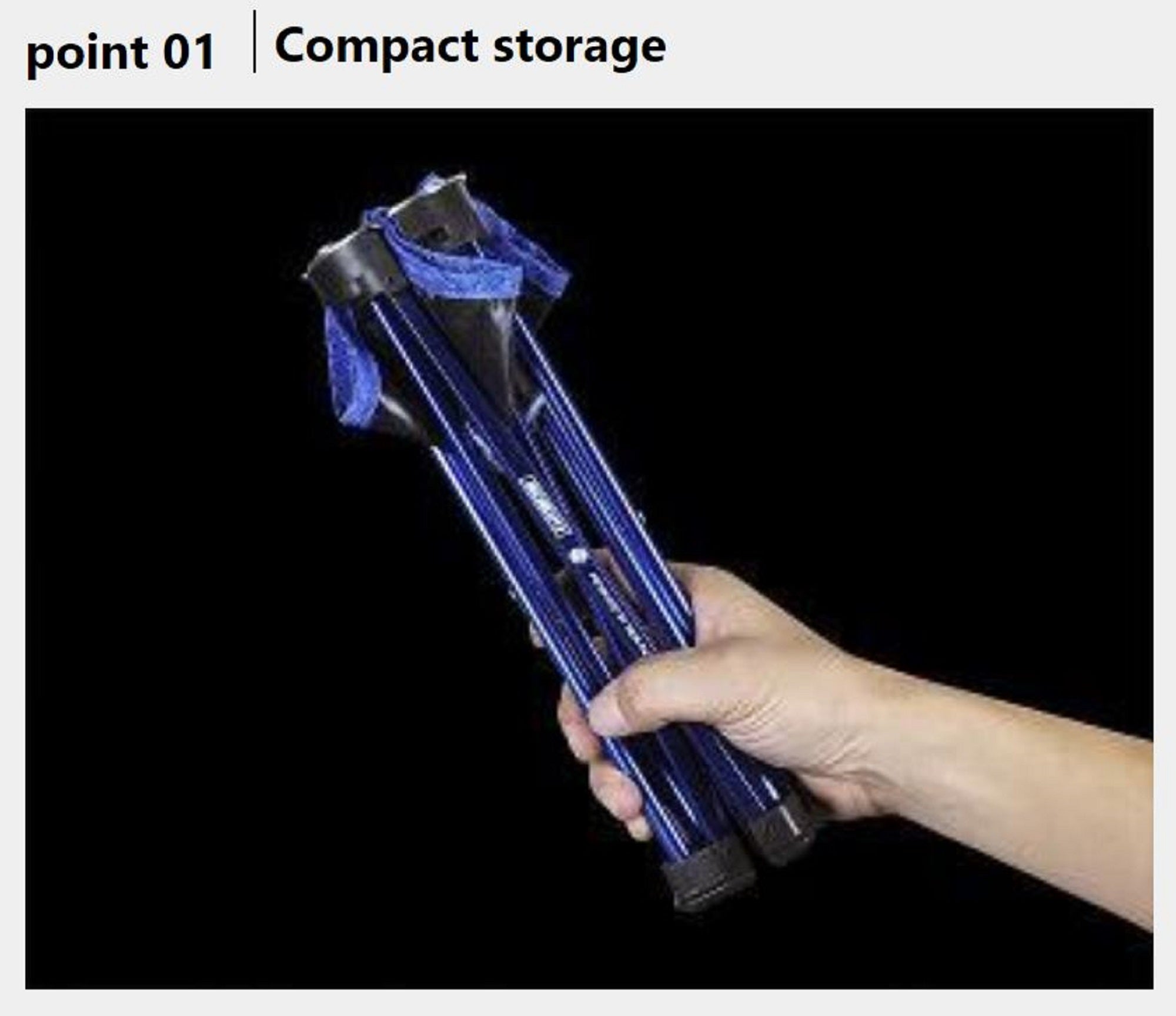 Prox PX870B Folding Stool Max Load 75Kg Blue (1693)