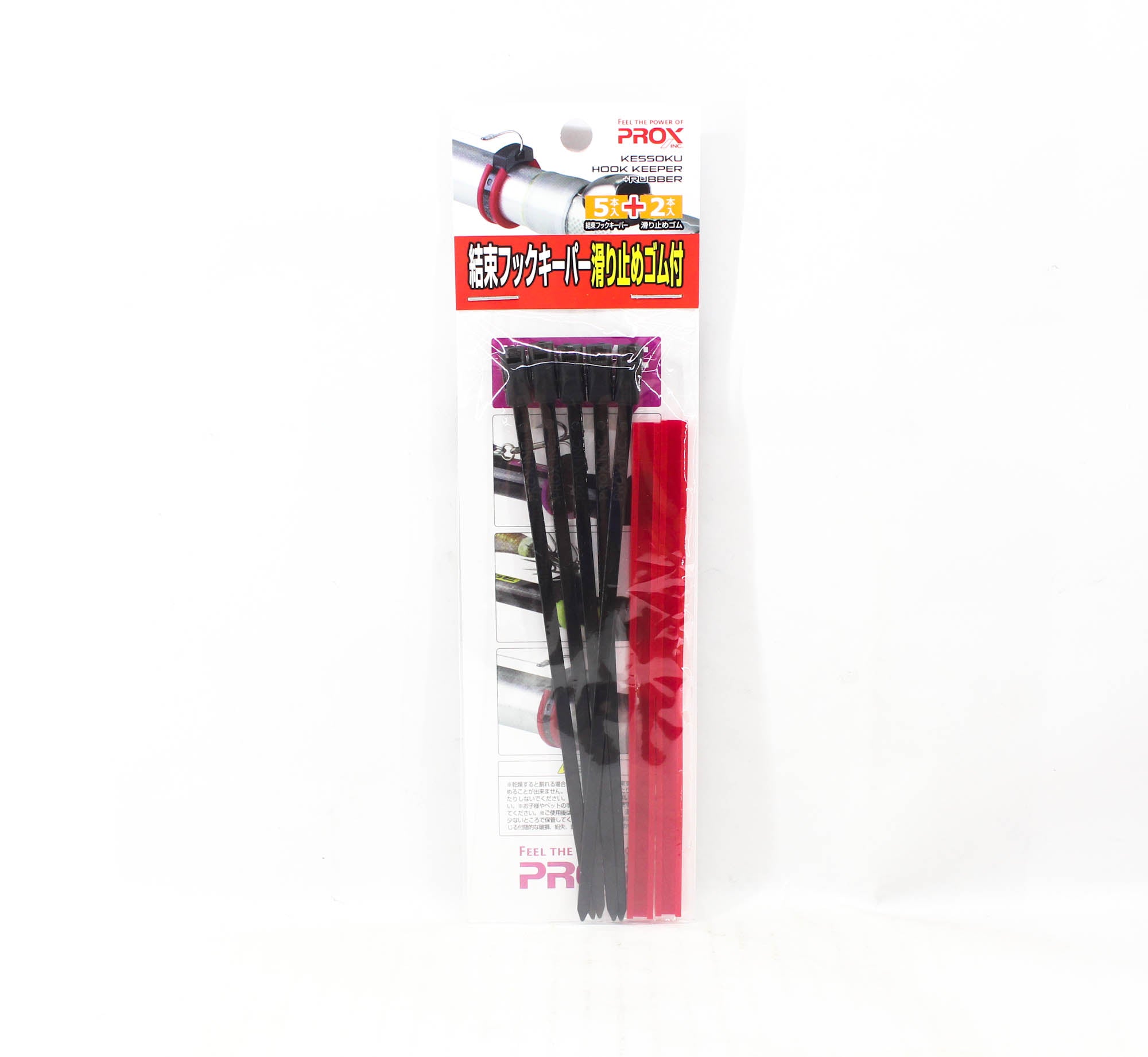 Prox PX9941KR Cable Tie Hook Keeper 5/pack, 35 x 150 x 4 mm Blk Red (4228)
