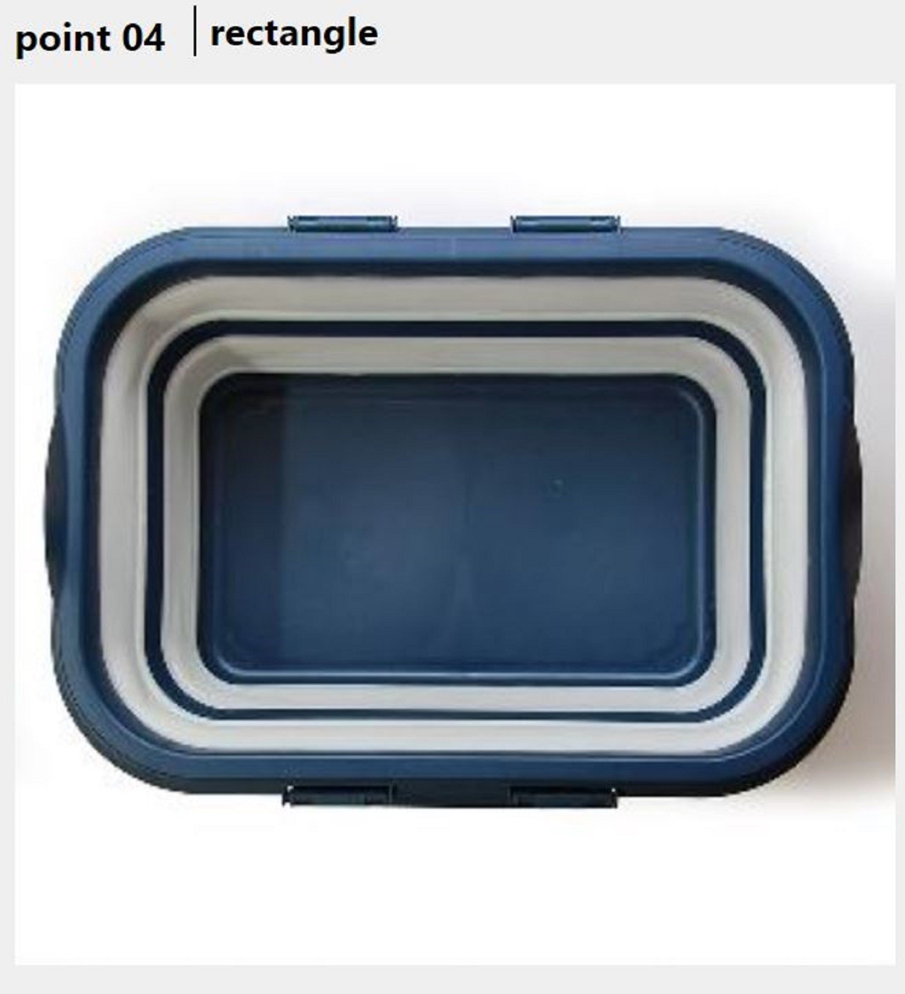 Prox Viceo VC21360N Folding Bucket 60 x 41 x 38 cm Navy (8943)