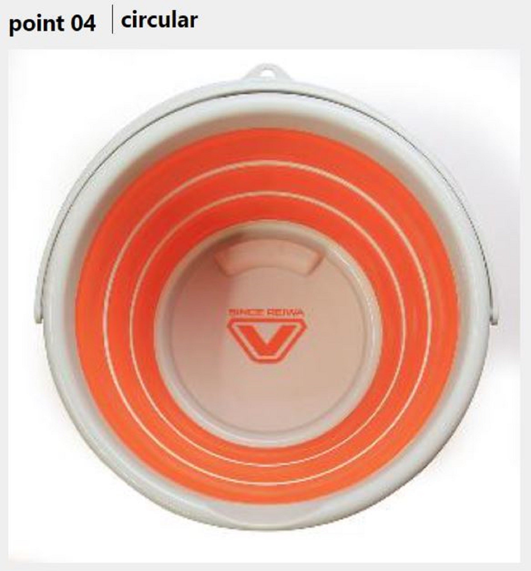 Prox Viceo VC214M30O Folding Bucket 32 x 32 x 25 cm Orange (8967)