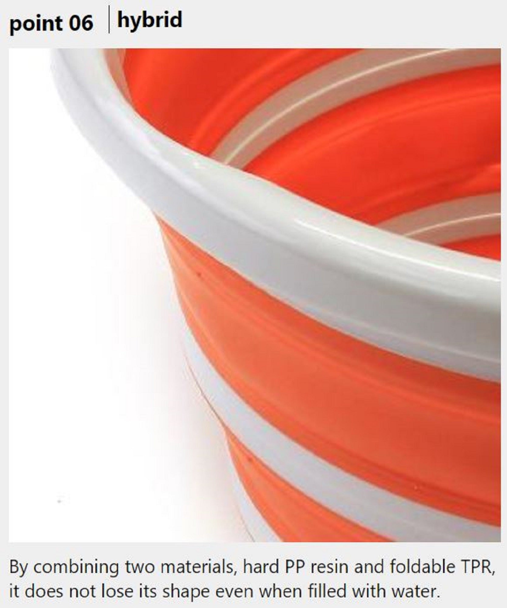 Prox Viceo VC214M30O Folding Bucket 32 x 32 x 25 cm Orange (8967)