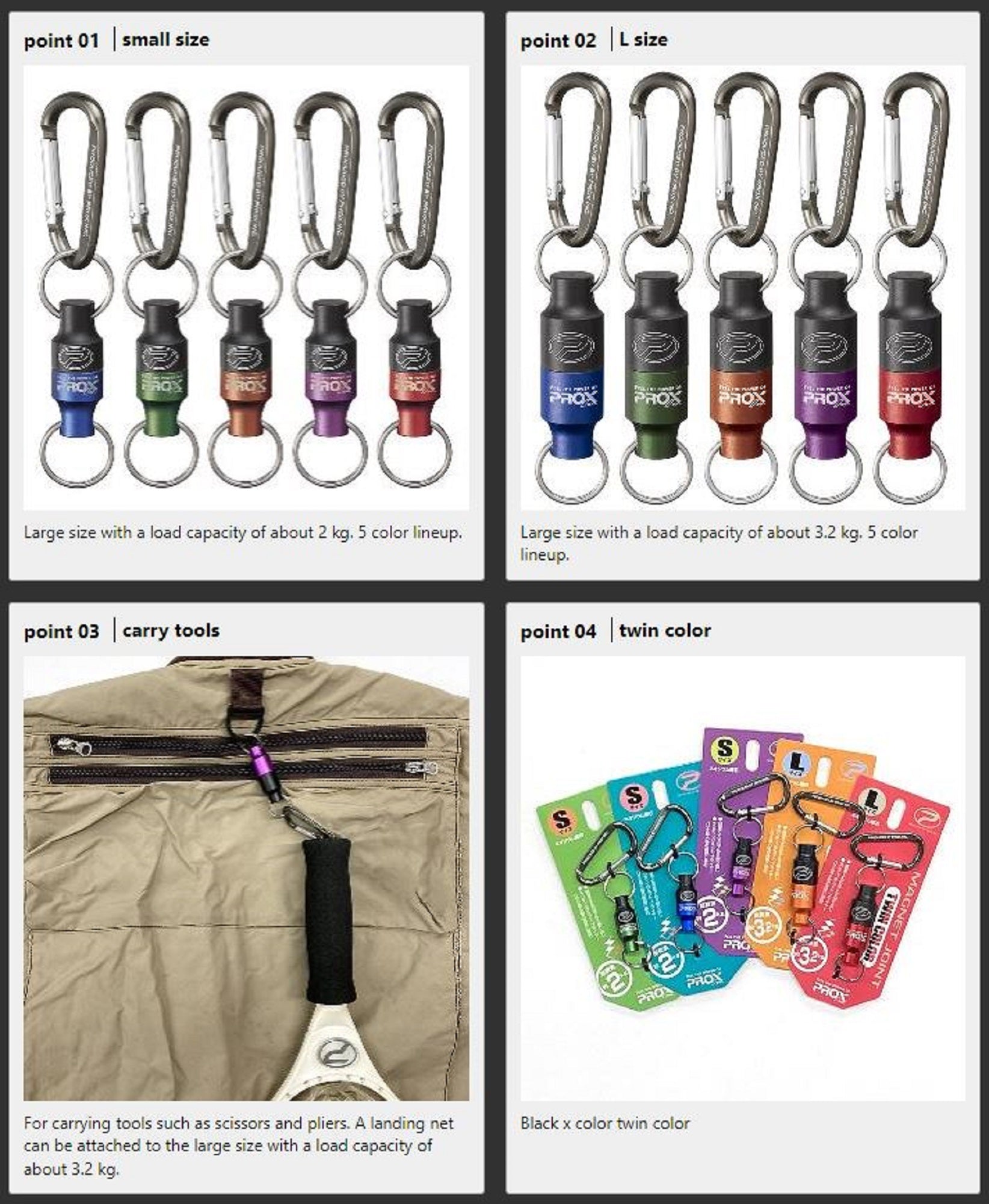 Prox PX8332CSKB Magnet Joint Accessories Holder Size S 36mm Blue (9810)