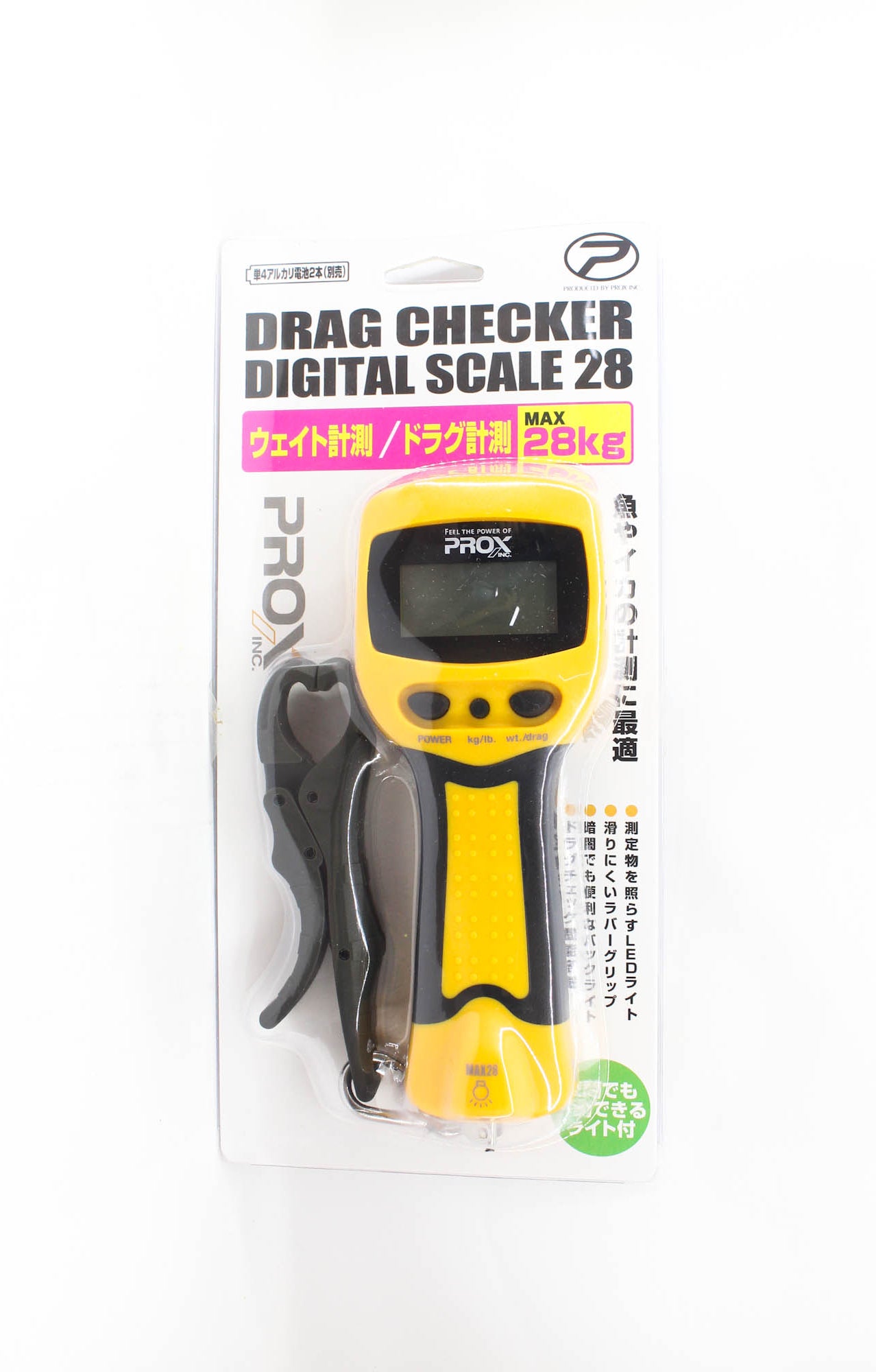 Prox PX9052DY Drag Checker Digital Scale 28kg Yellow (2902)