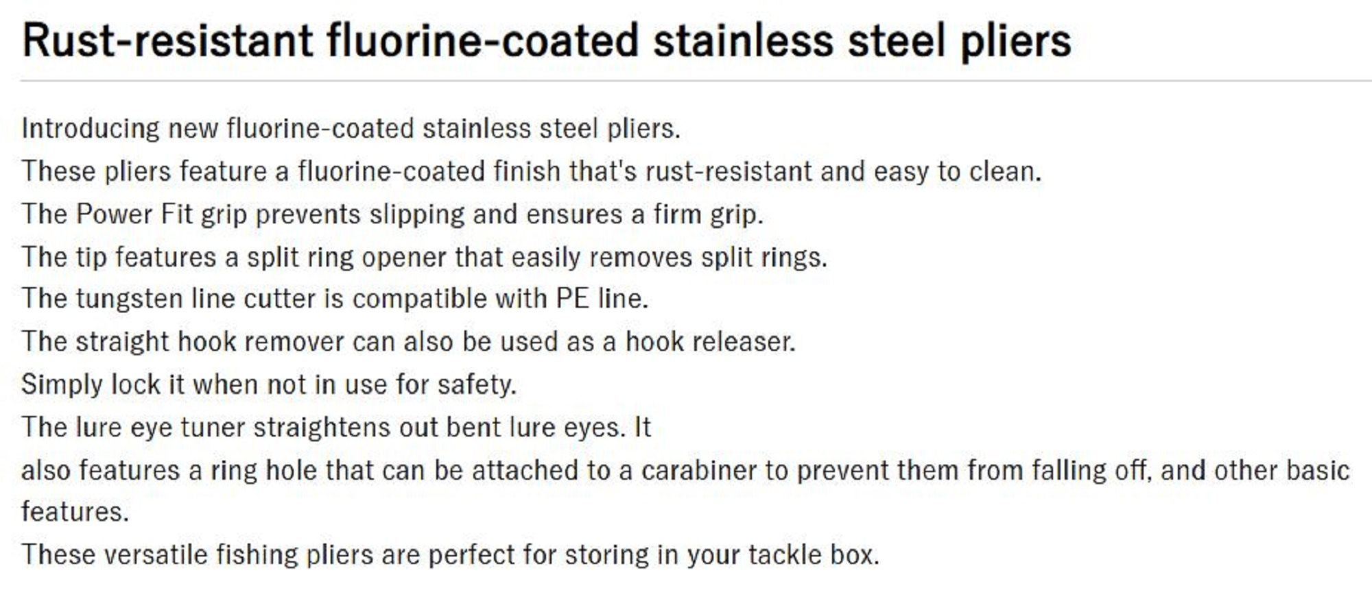 Prox Viceo VC317K Split Ring Plier Stainless Fluorine 165mm Black (3152)