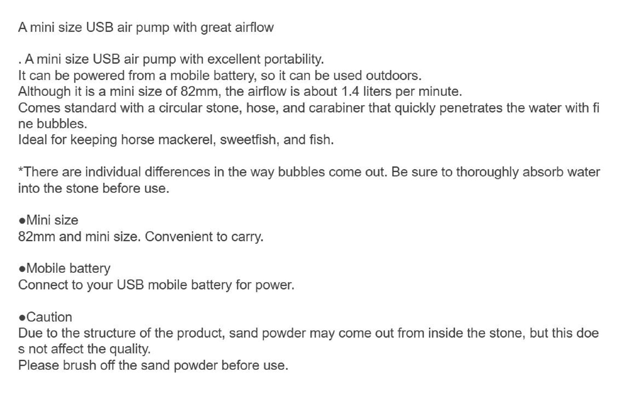 Prox PX318SW USB Mini Air Pump 82mm Snow White (3244)