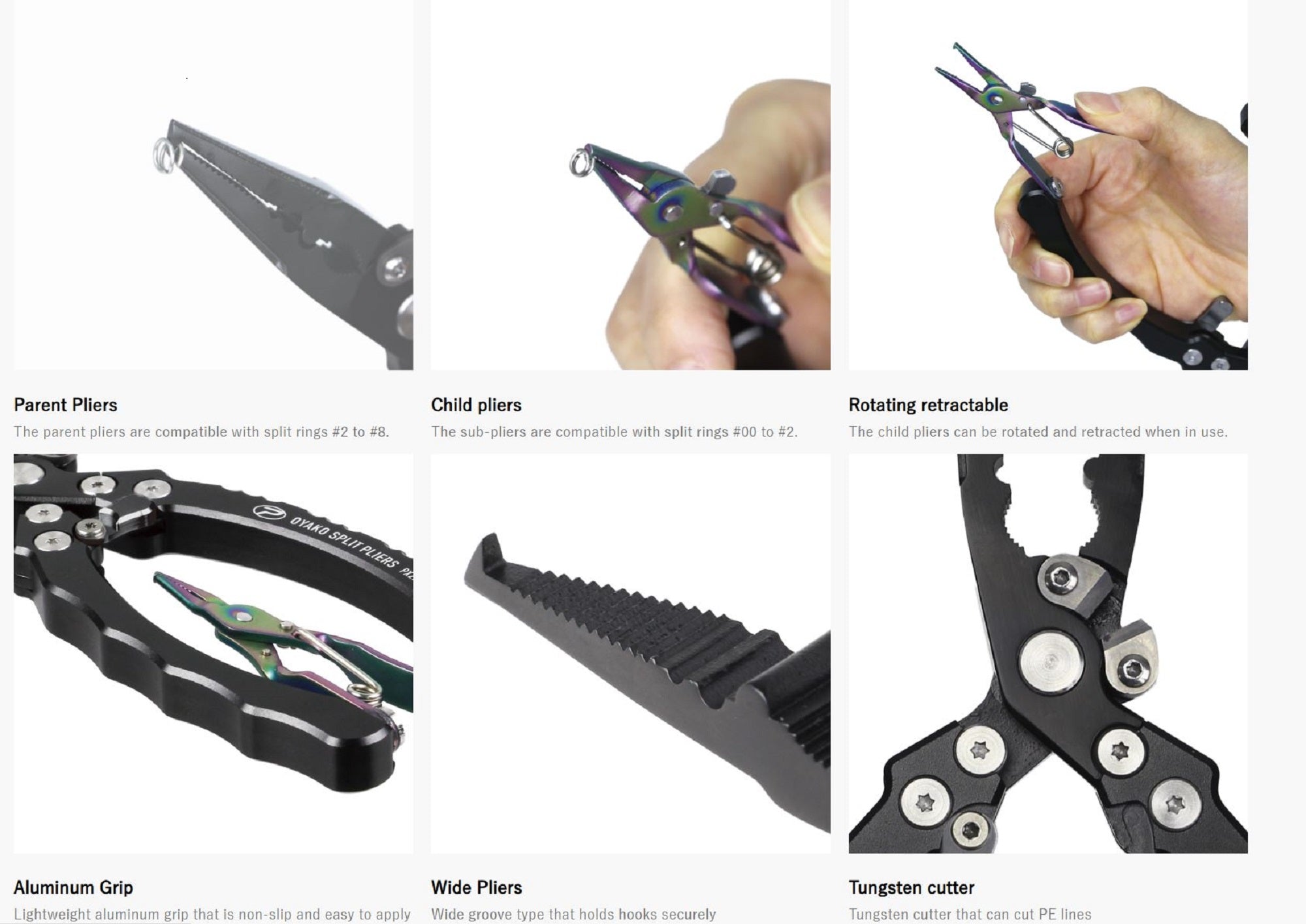 Prox PX276MK Split Ring Pliers Set of 2 Sizes Size 00-8 (4241)