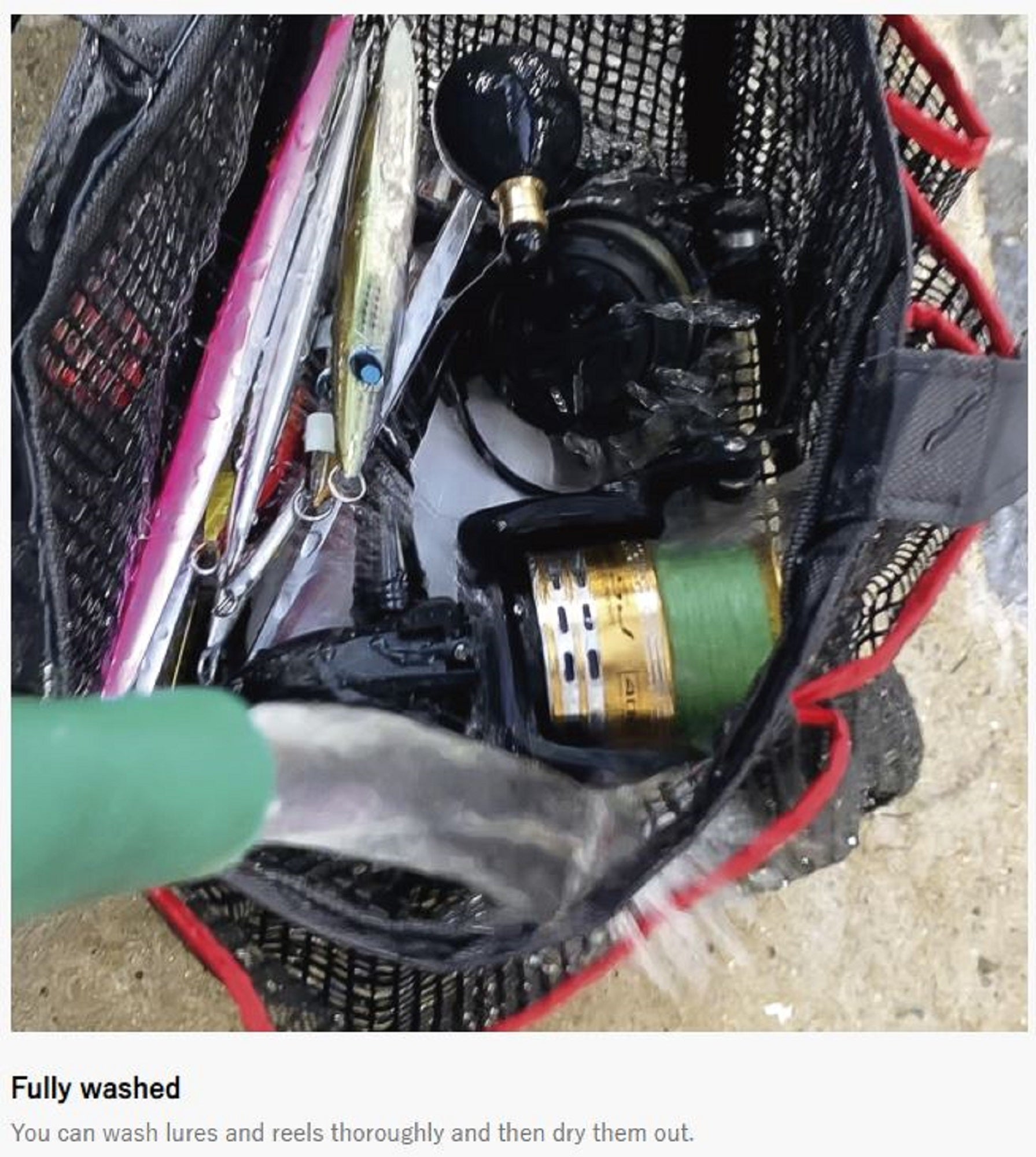 Prox PX161N Tackle Shower Mesh Bag 35 x 15 x 21 cm Black (5187)