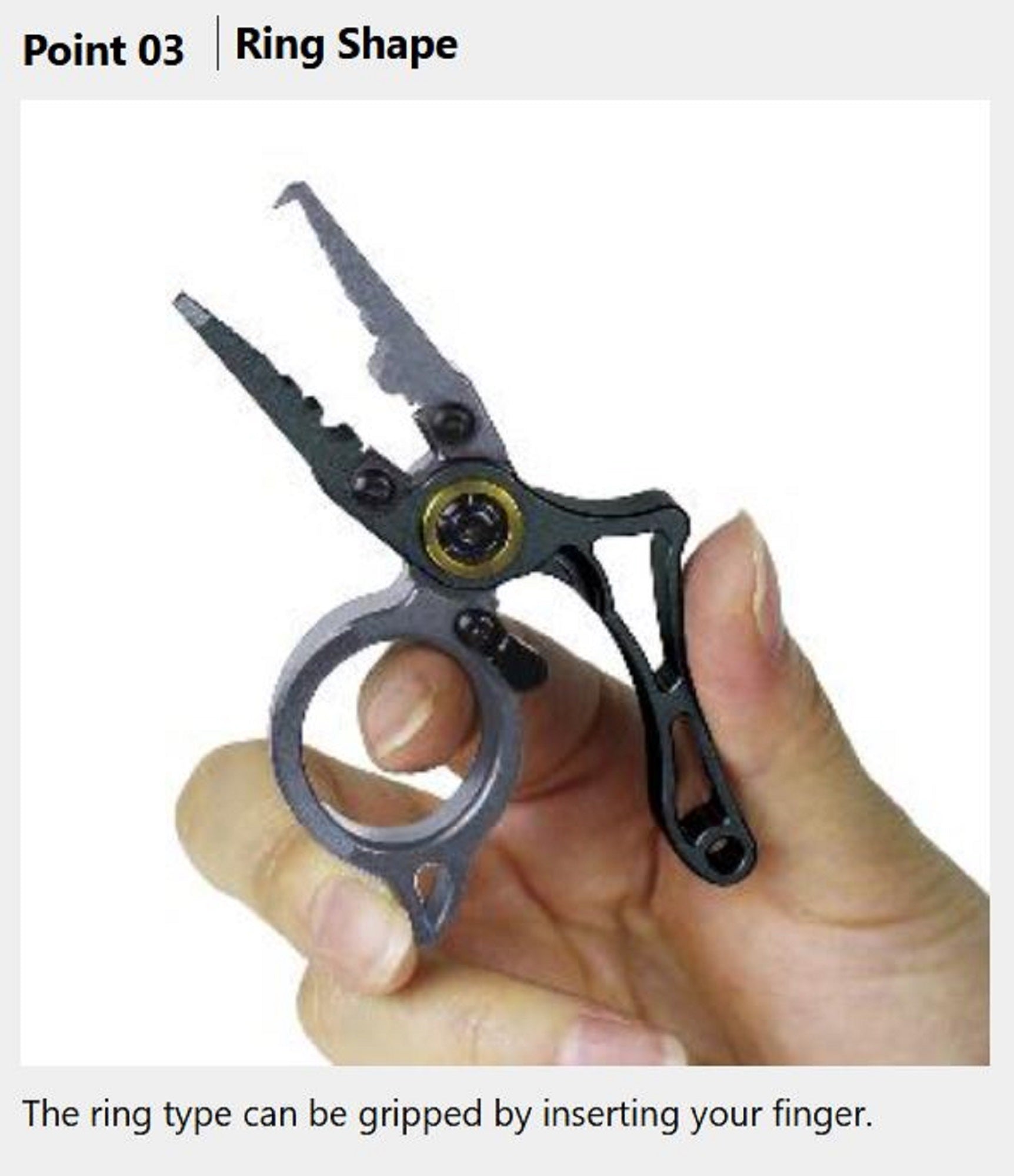 Prox PX162RKG Plier Finger Split Mini Black Gunmetal (5279)