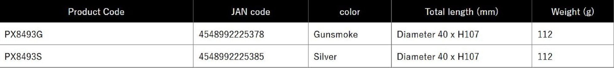 Prox PX8493G Magnet Dust Box 112 grams 40x107mm Black (5378)
