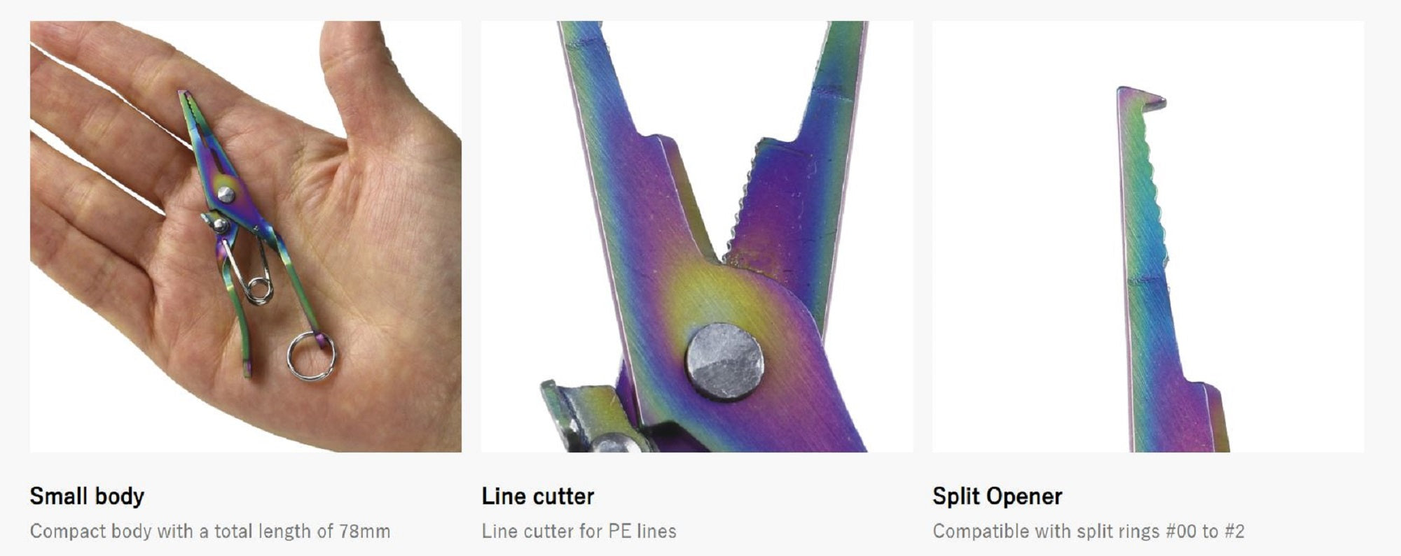 Prox PX164T Split Ring Pliers Micro Size 00-2 77mm Titanium (5446)