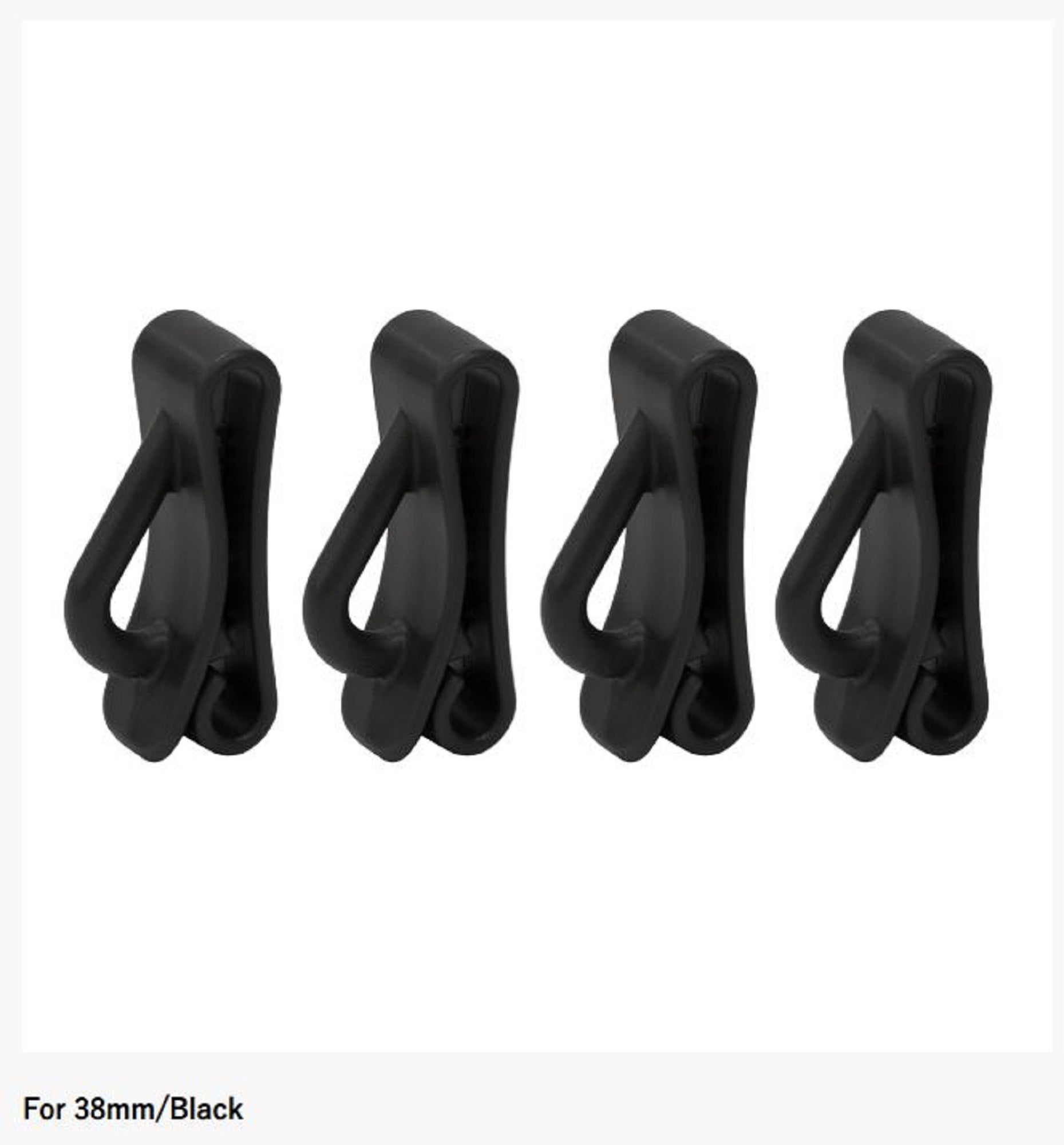 Prox VC30850K Belt Carabiner 4 Pieces 38mm Black (5682)