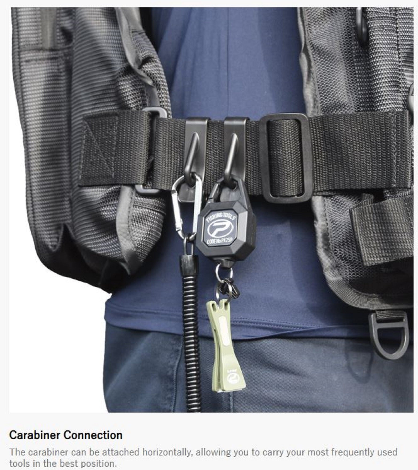 Prox VC30850K Belt Carabiner 4 Pieces 38mm Black (5682)