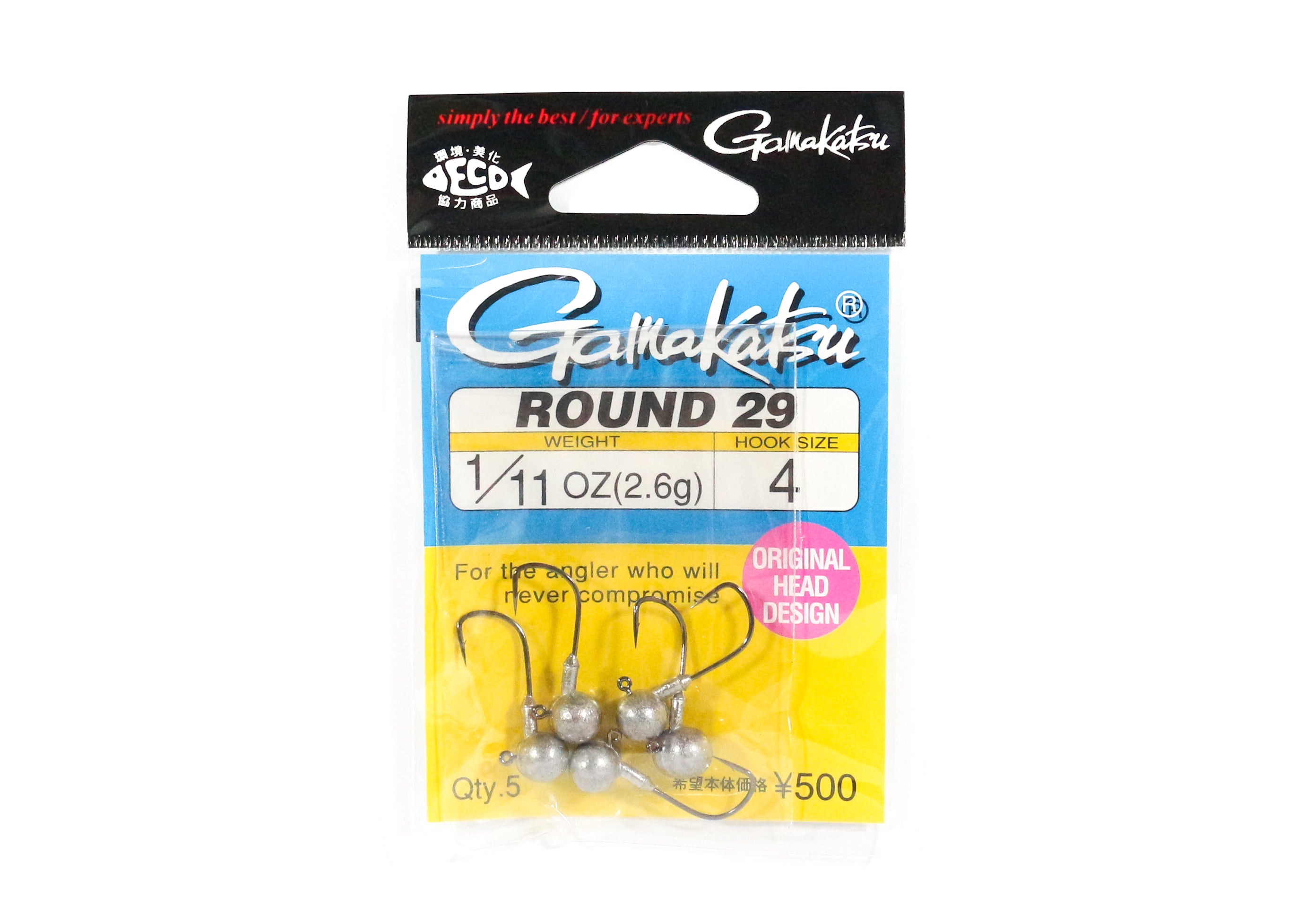 Gamakatsu 66194 Jig Head Round 29 2.6 grams Size 4 ,5 Per pack (0111)
