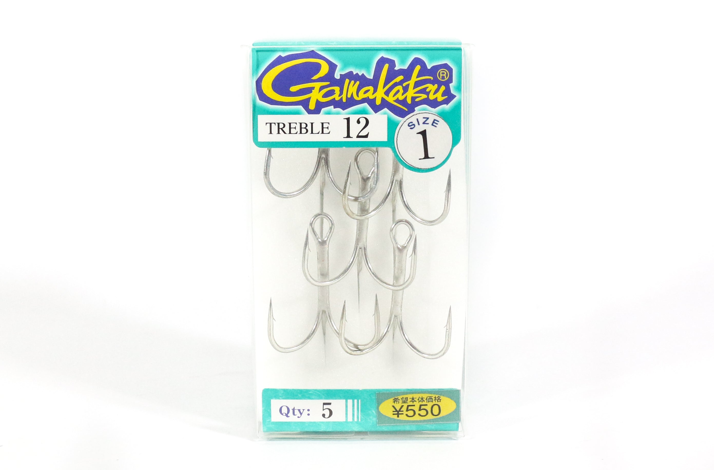 Gamakatsu Treble Hook Treble 12 Size 1 (0340)