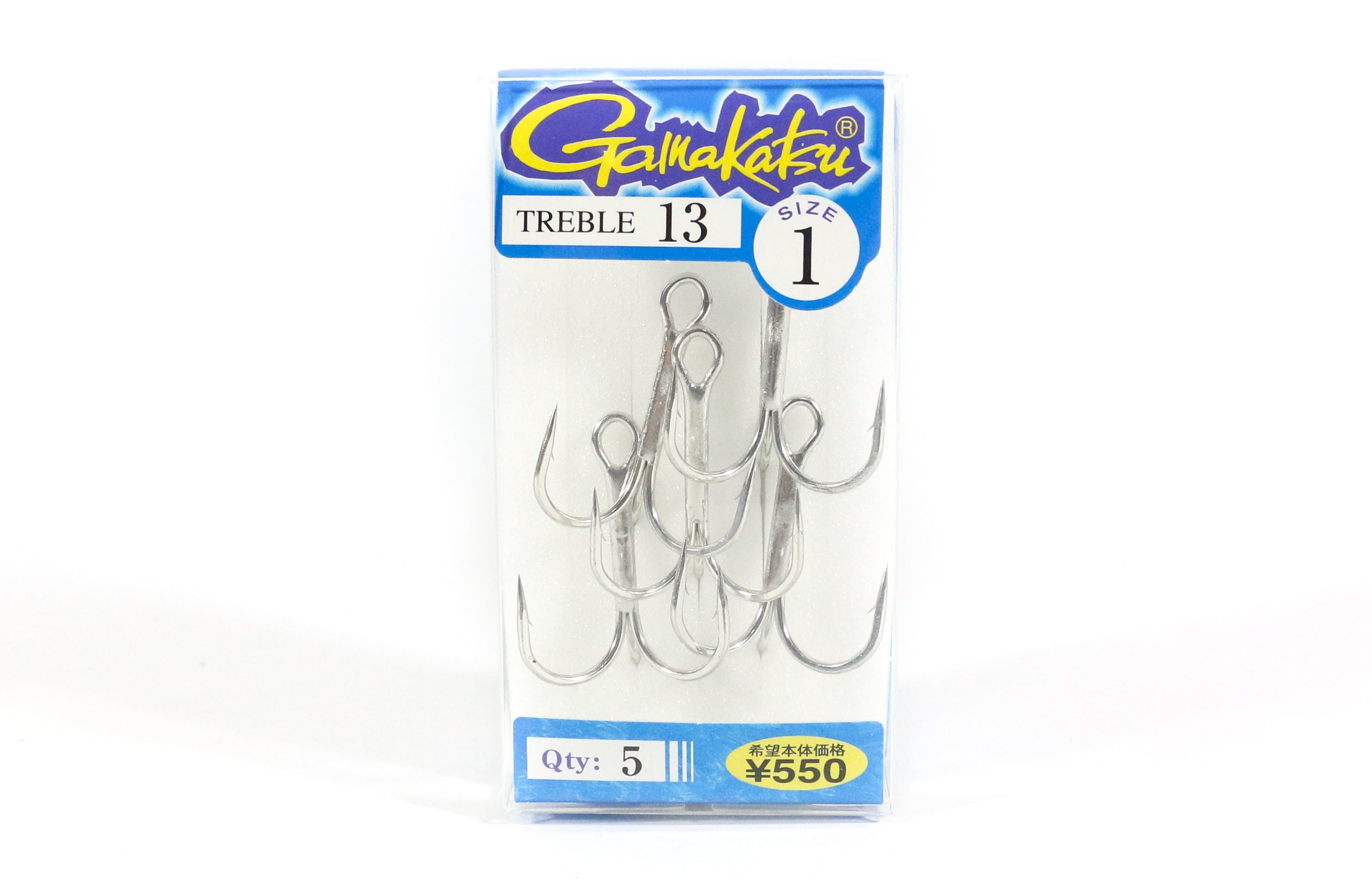 Gamakatsu Treble Hook Treble 13 Size 1 (0449)