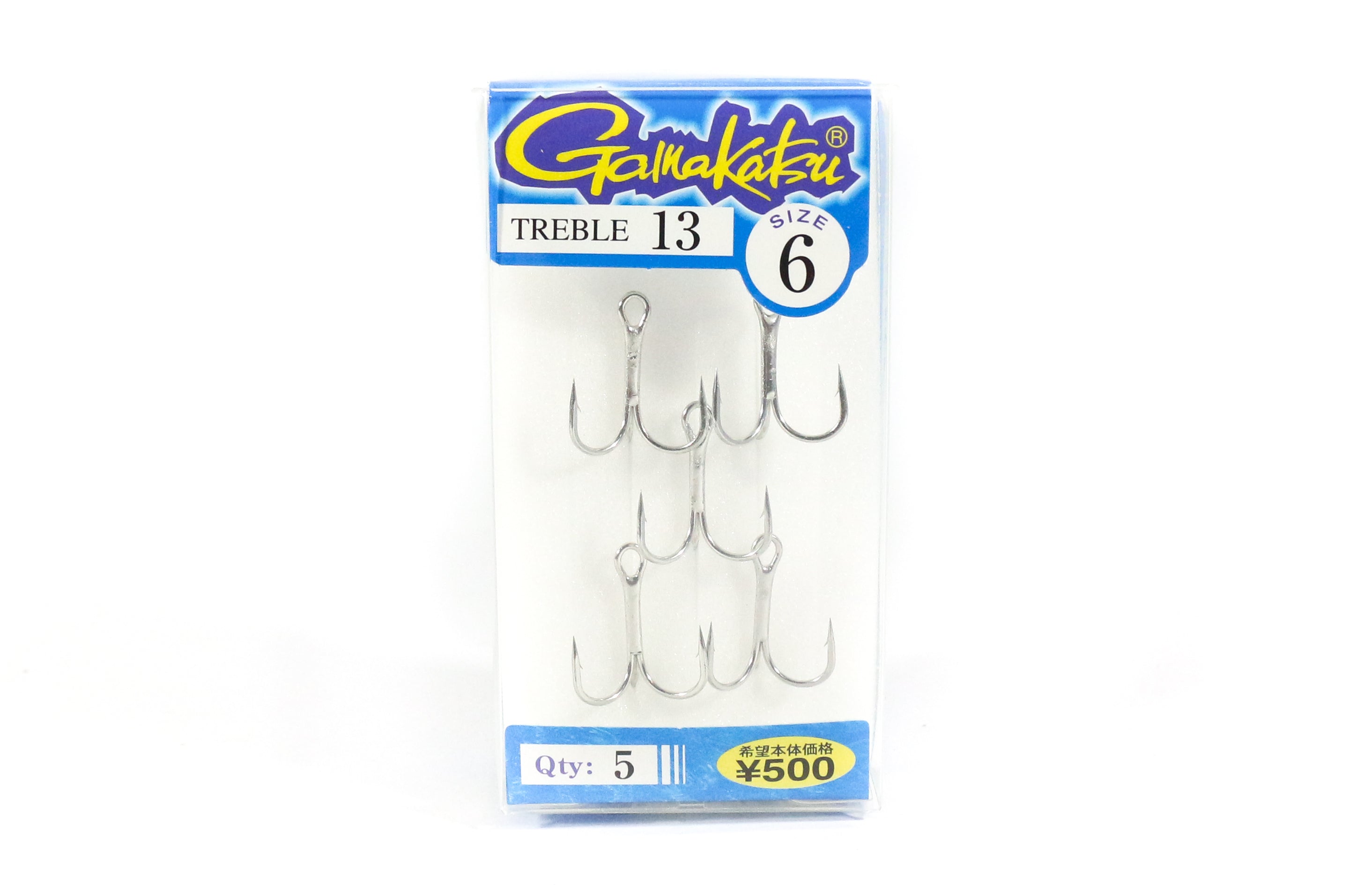 Gamakatsu Treble Hook Treble 13 Size 6 (0494)
