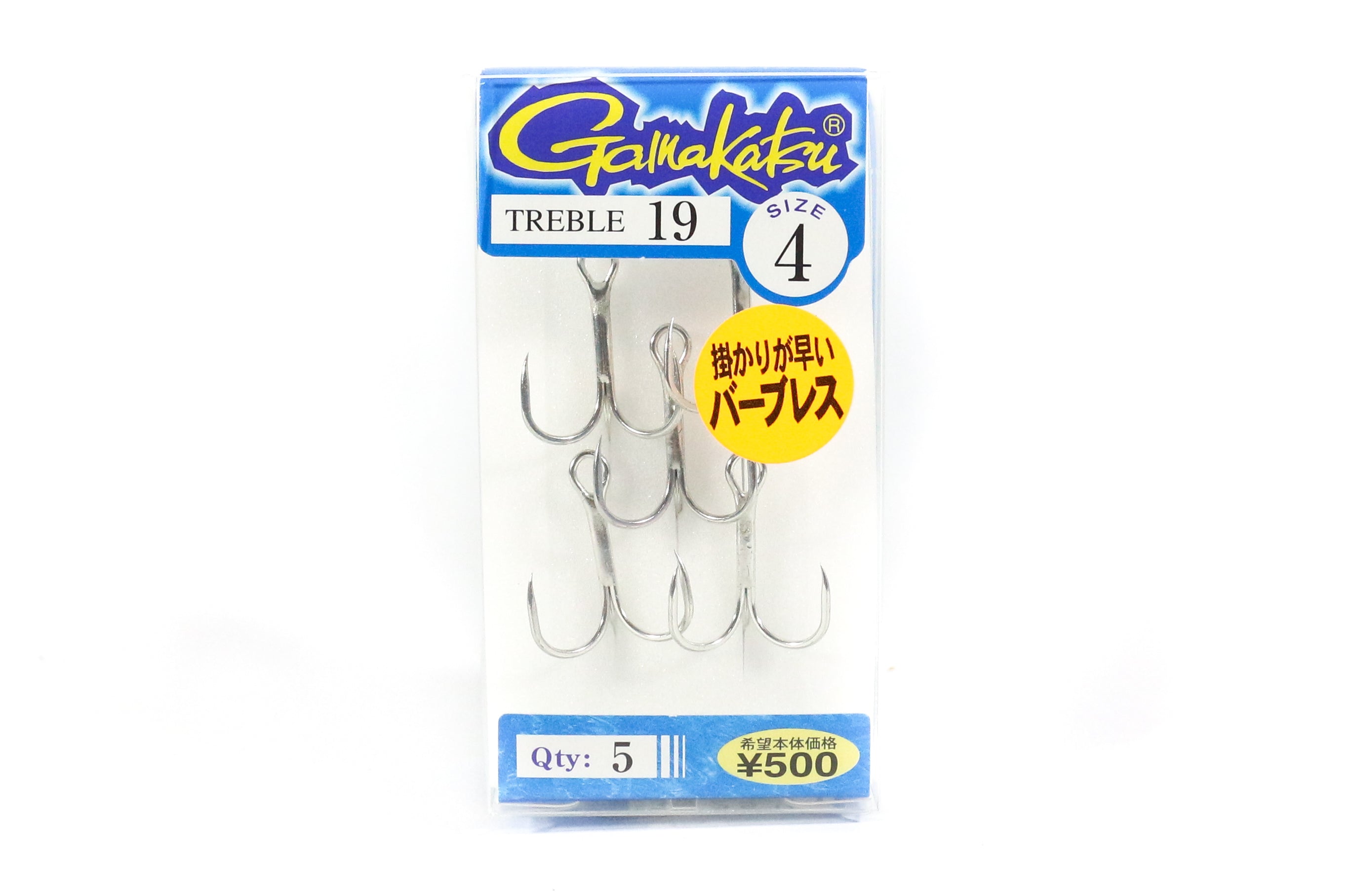 Gamakatsu 66224 Treble Hook Treble 19 Size 4 (0746)