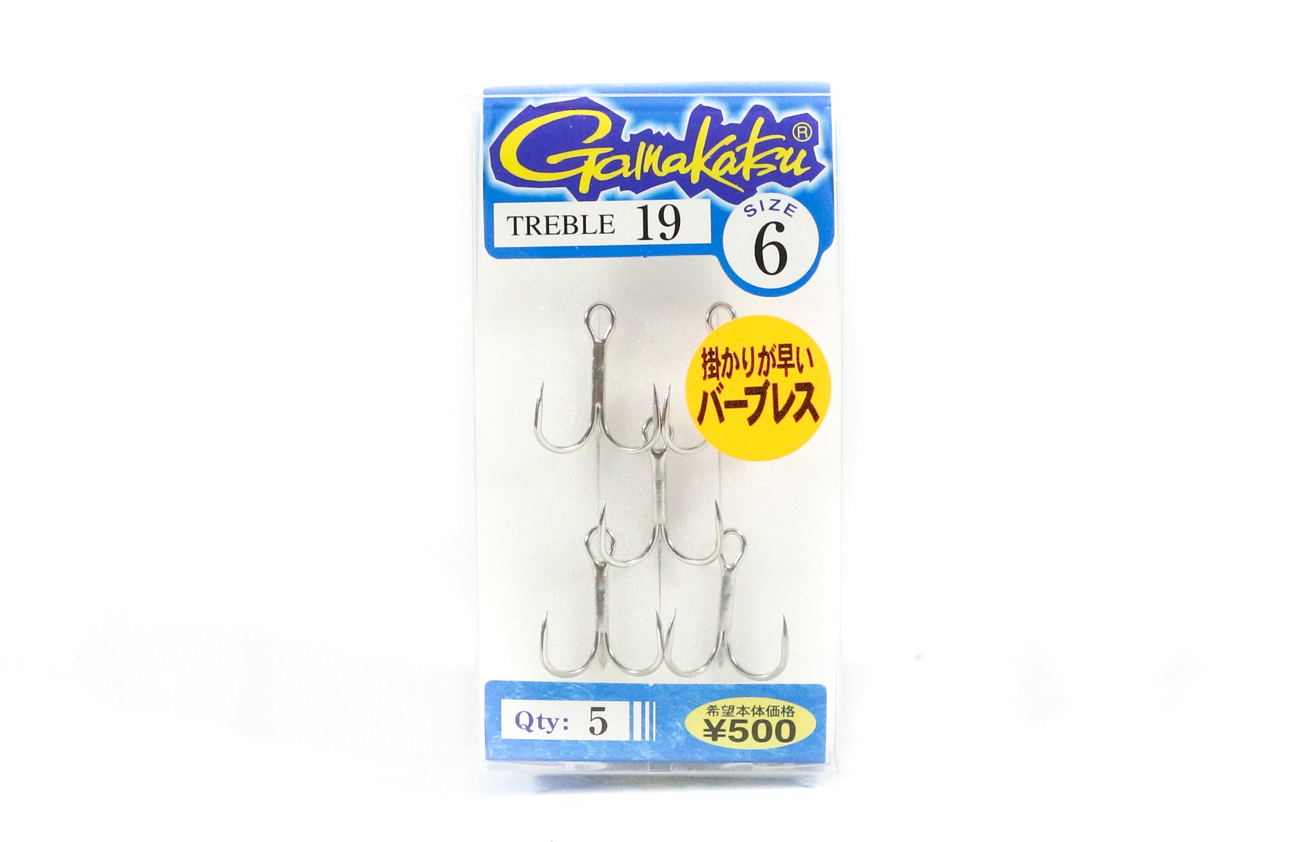 Sale Gamakatsu 66224 Treble Hook Treble 19 Size 6 (0760)