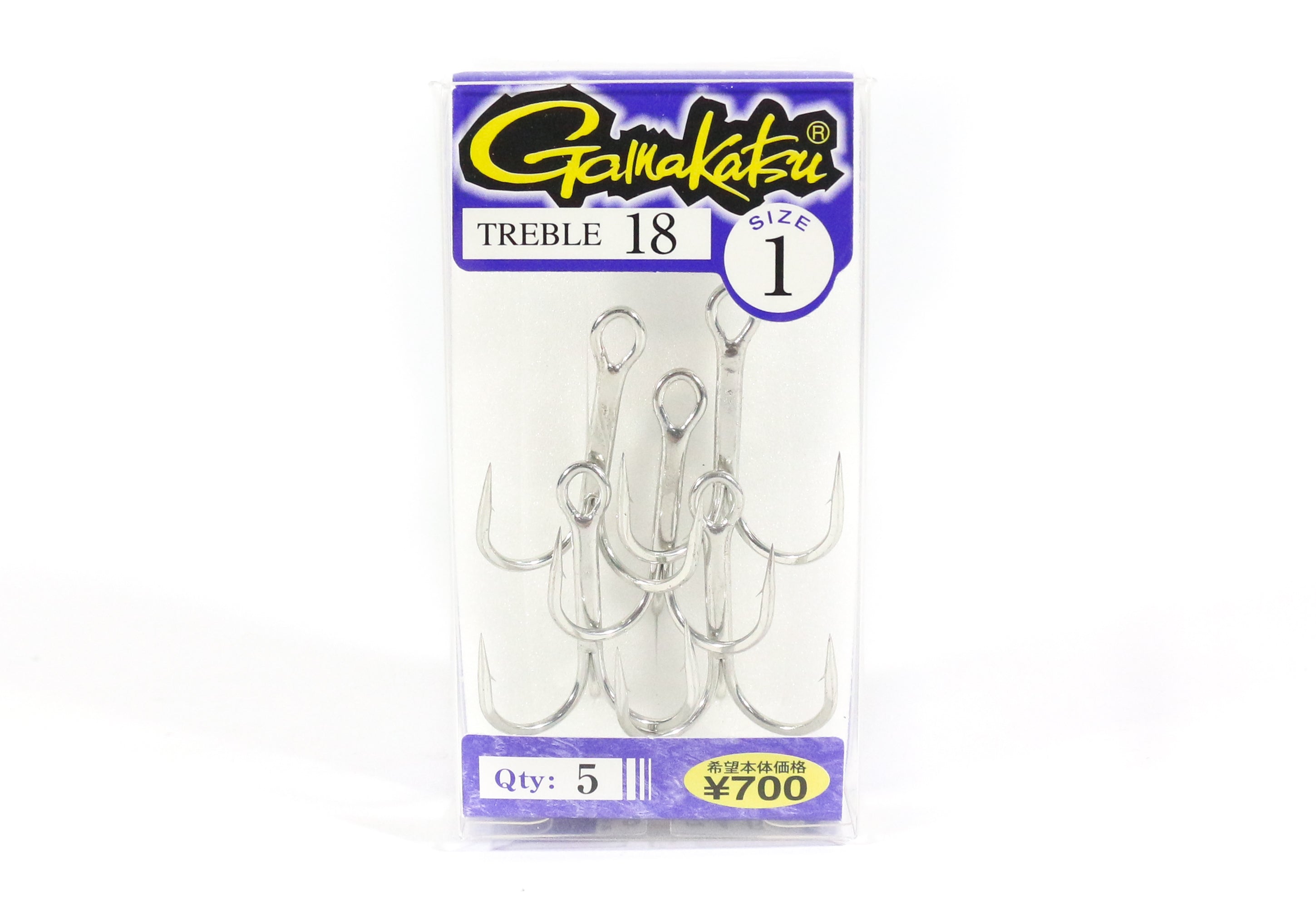 Gamakatsu Treble Hook Treble 18 Size 1 (0845)