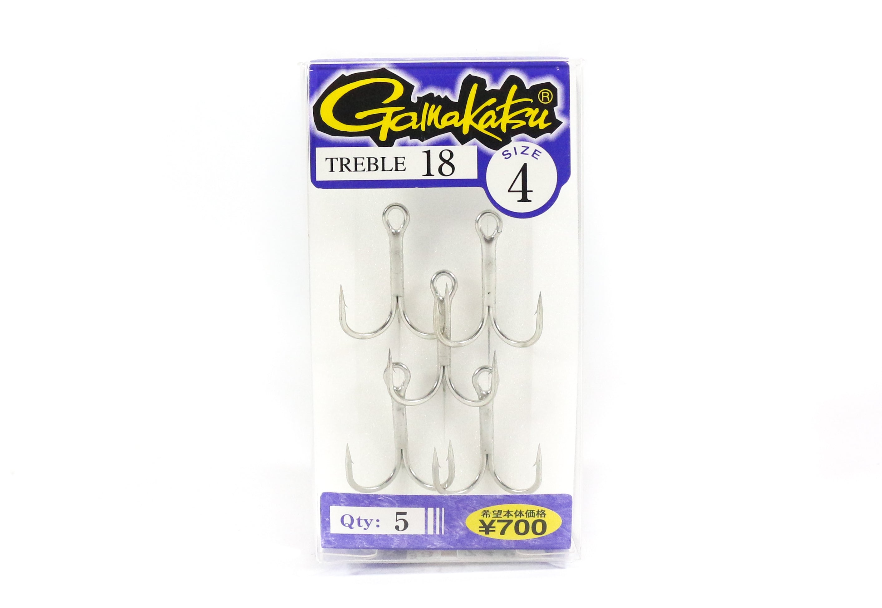 Gamakatsu Treble Hook Treble 18 Size 4 (0869)