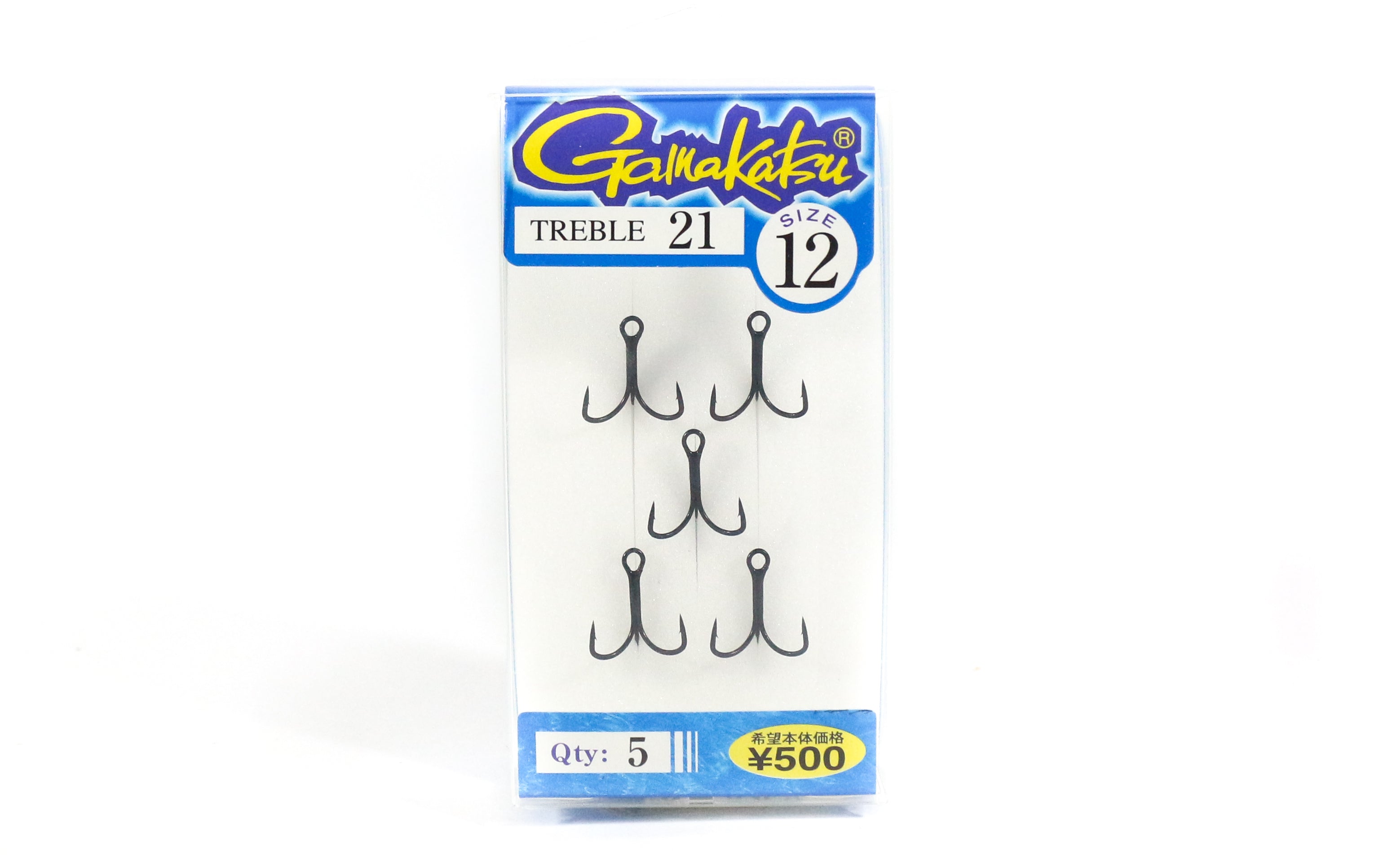 Gamakatsu 66238 Treble Hook Treble 21 ZS-B Size 12 ,5 Per pack (1019)