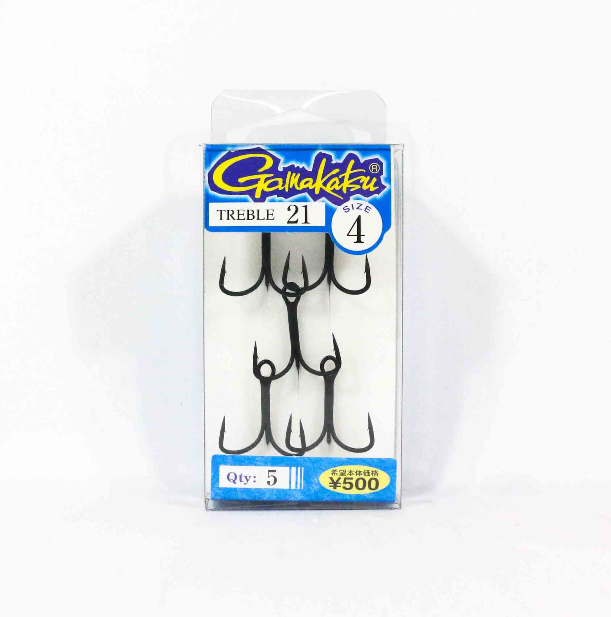 Gamakatsu 66238 Treble Hook Treble 21 ZS-B Size 4 ,5 Per pack (1033)