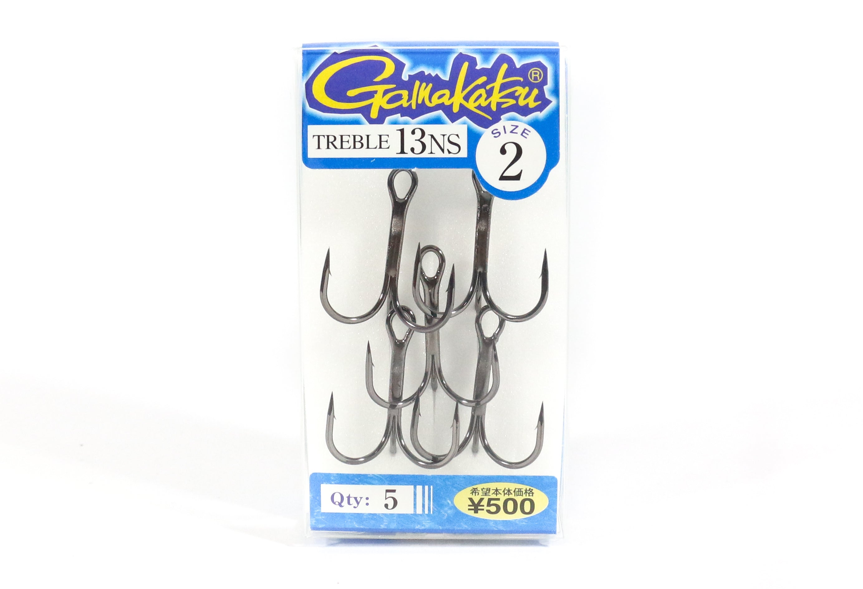 Gamakatsu 66241 Treble Hook Treble 13 Black Size 2 (1071)